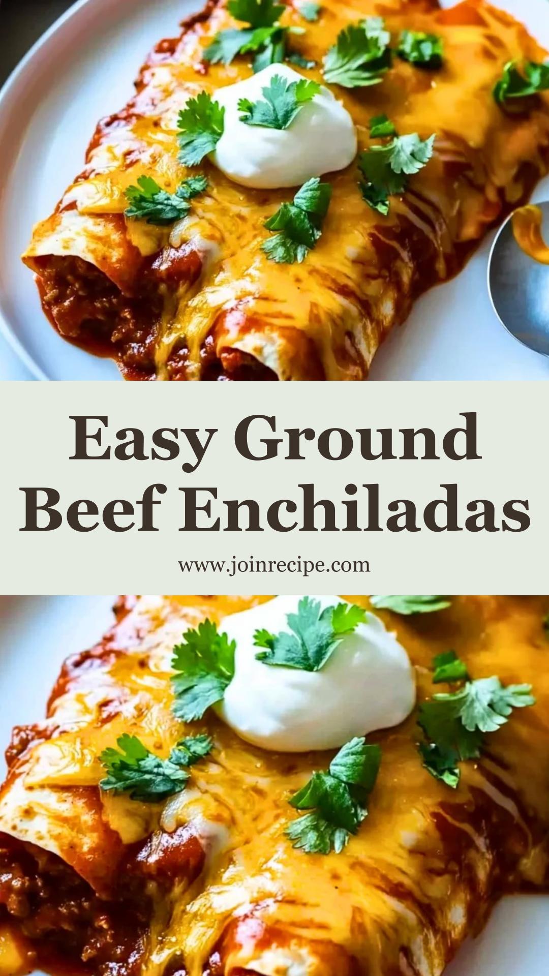 Ground Beef Enchiladas: Flavorful Comfort for Family Dinners — pin 3