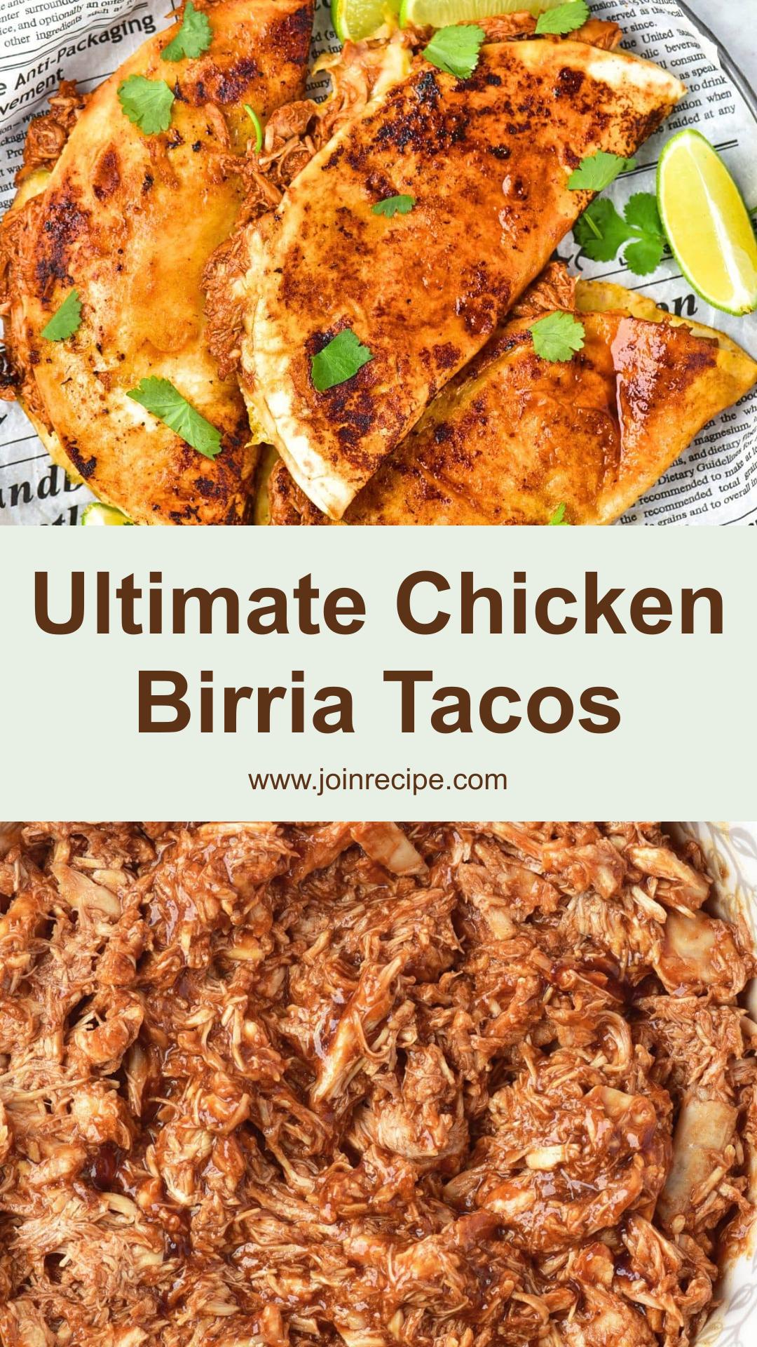 Chicken Birria Tacos: Hearty Gluten-Free Delights with Spicy Sauce — pin 2