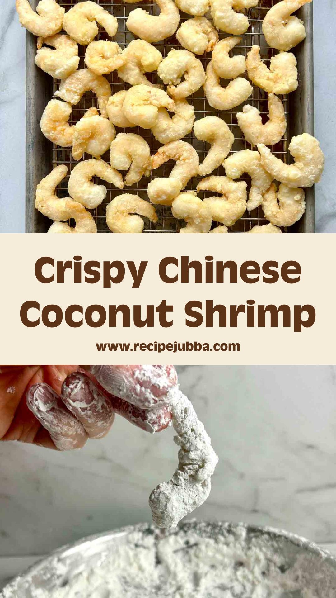 Chinese Coconut Shrimp: Crispy Buffet-Style Shrimp With Creamy Coconut Sauce — pin 1