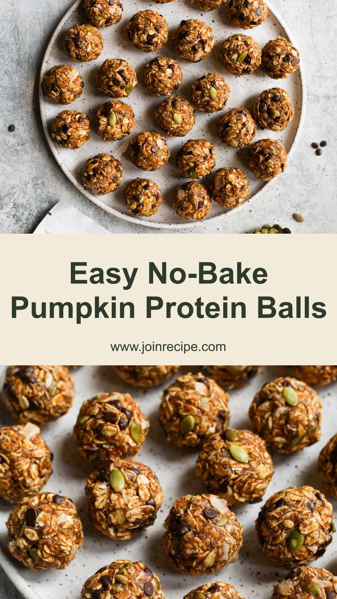 No-Bake Pumpkin Protein Balls — pin 1