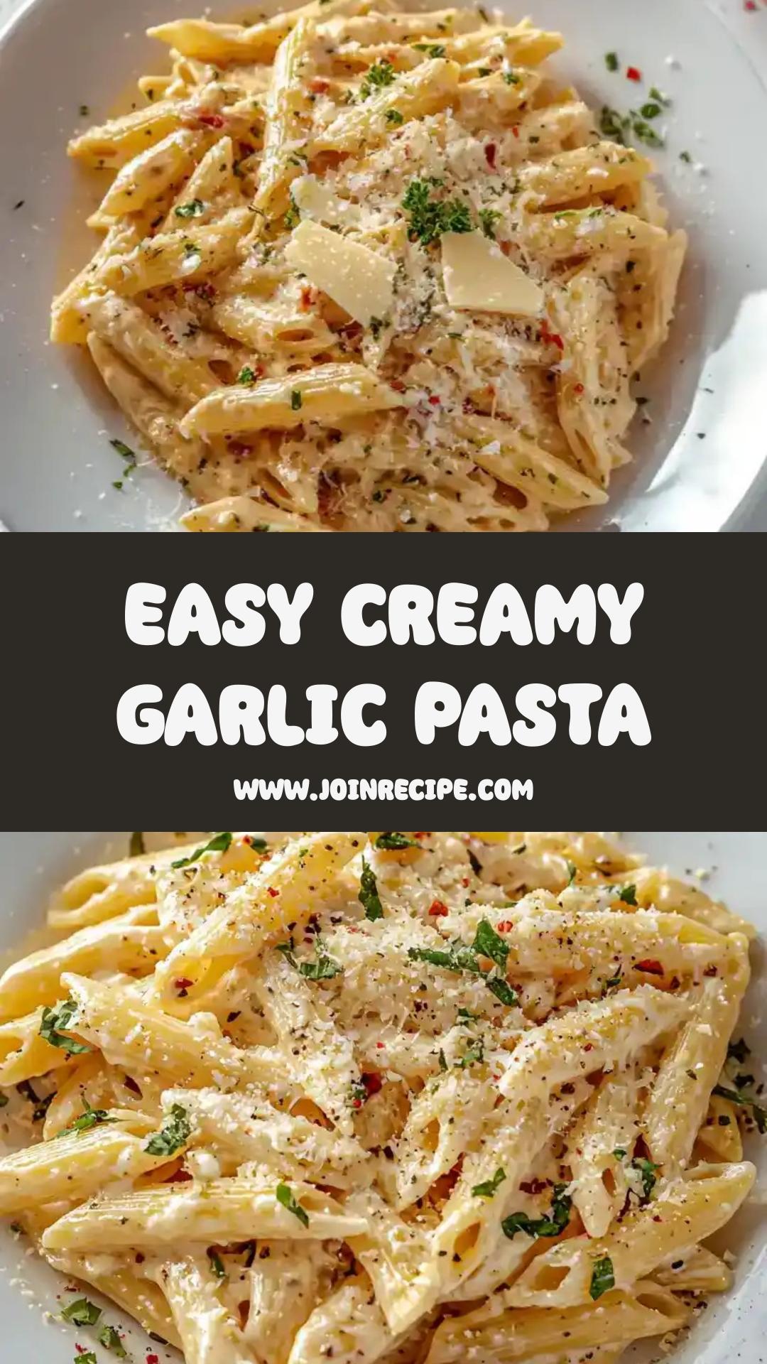 One Pot Creamy Garlic Pasta: A Quick 20-Minute Dinner Solution — pin 1