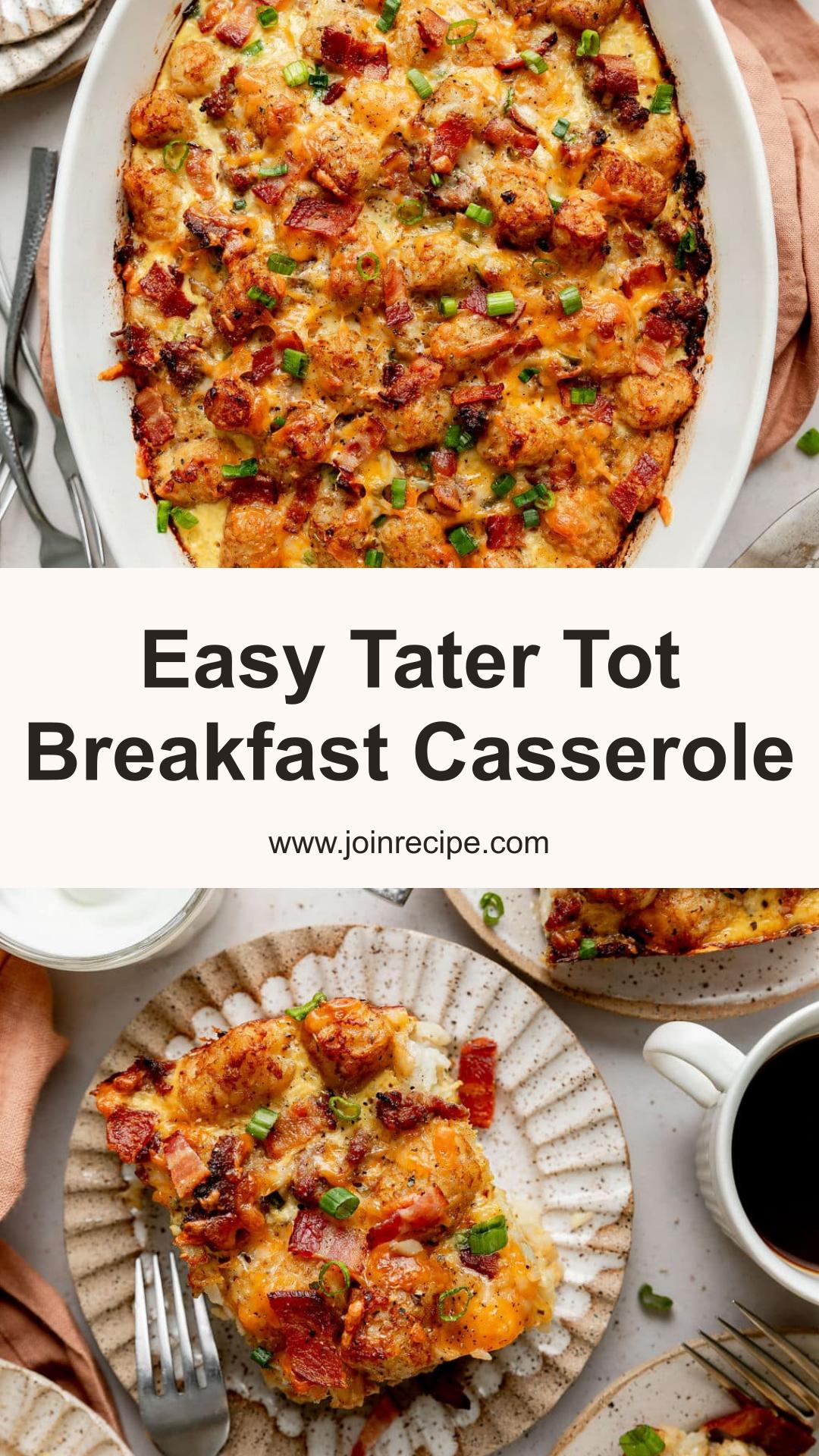 Tater Tot Breakfast Casserole — pin 2