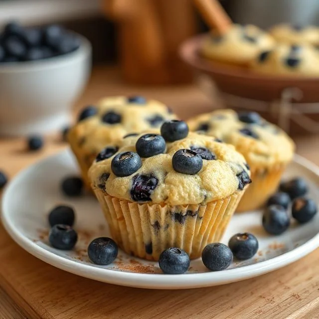 High-Protein Blueberry Cottage Cheese Muffins: Moist, Tender, and Nutritious