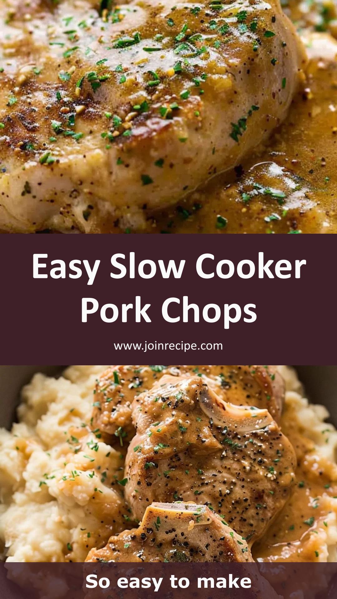 Creamy Ranch Slow-Cooker Pork Chops with Rich Gravy — pin 2