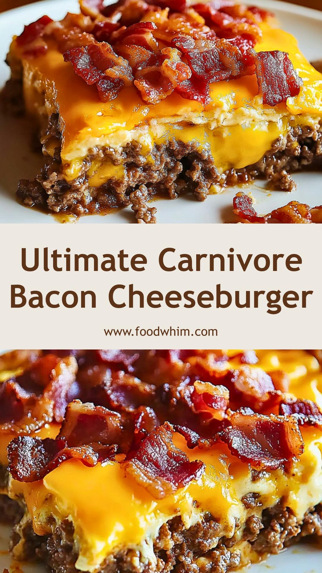 Carnivore Bacon Cheeseburger Pie: Hearty Comfort with Zero Carbs — pin 2
