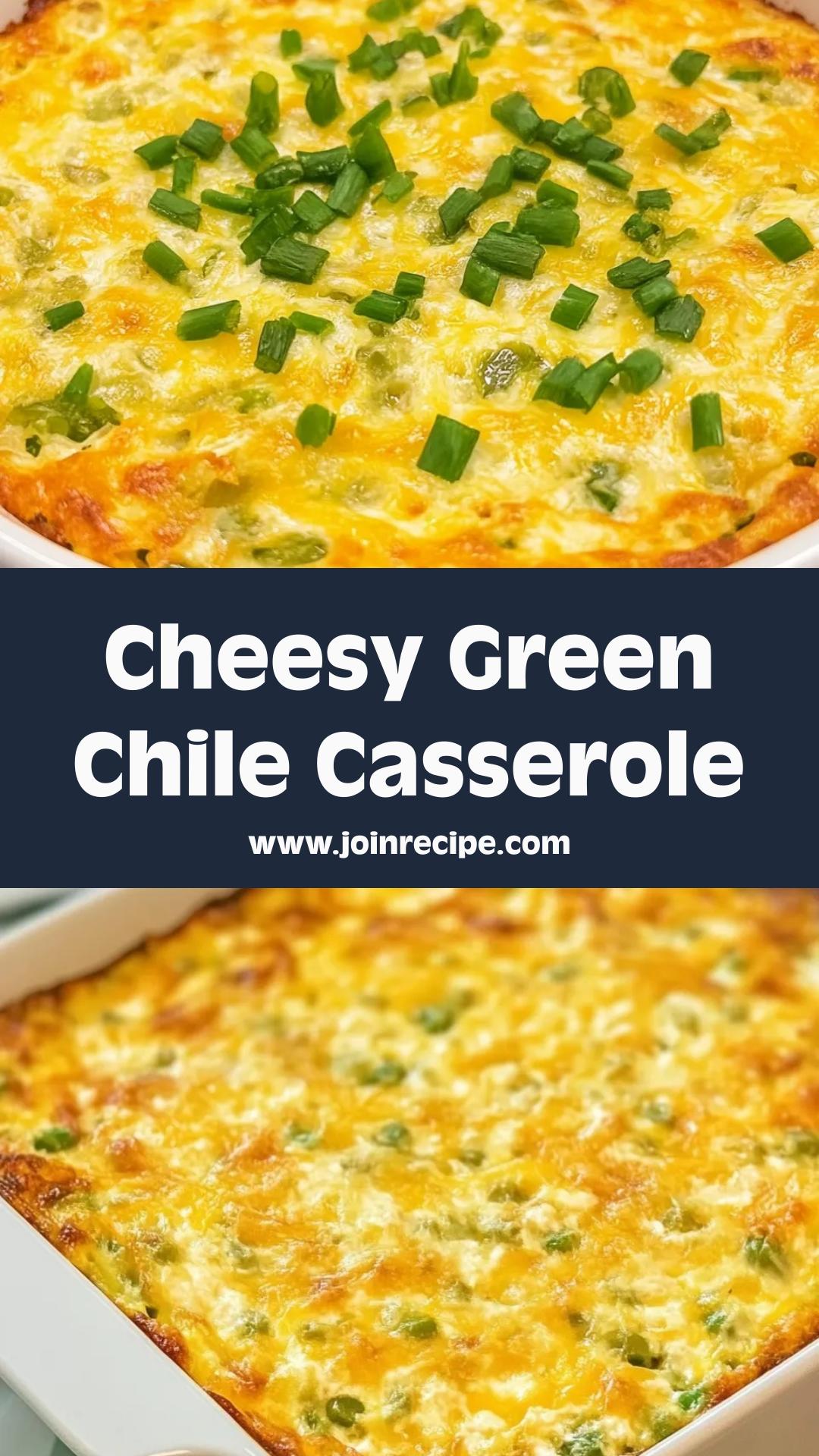Cheesy Green Chile Breakfast Casserole with Creamy Cottage Cheese and Cheddar-Jack — pin 1