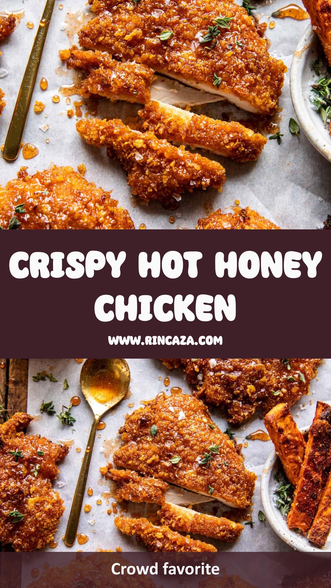 Baked Crunchy Hot Honey Chicken with Cornflake Parmesan Crust — pin 2