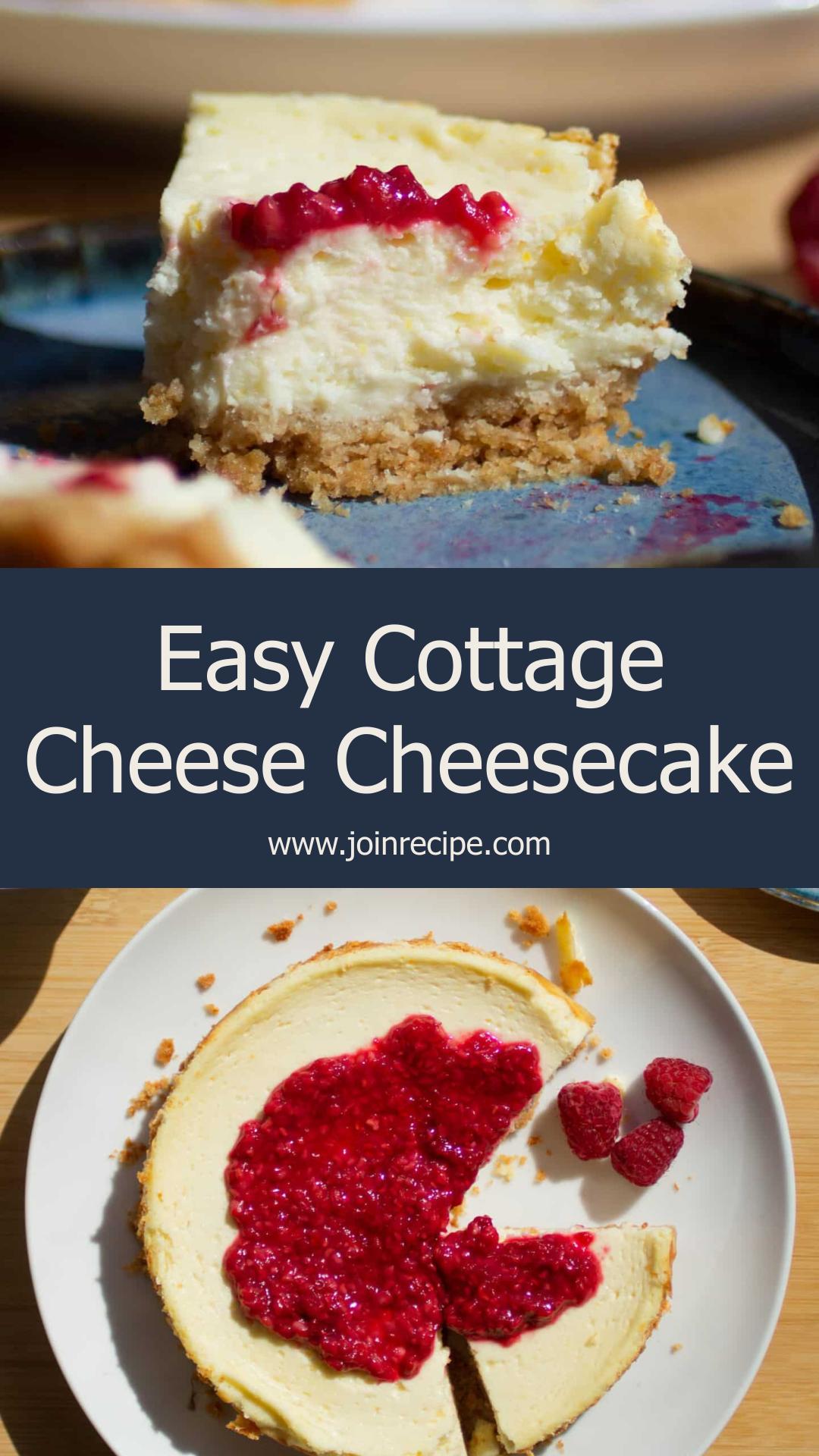 Easy Cottage Cheese Cheesecake — pin 2