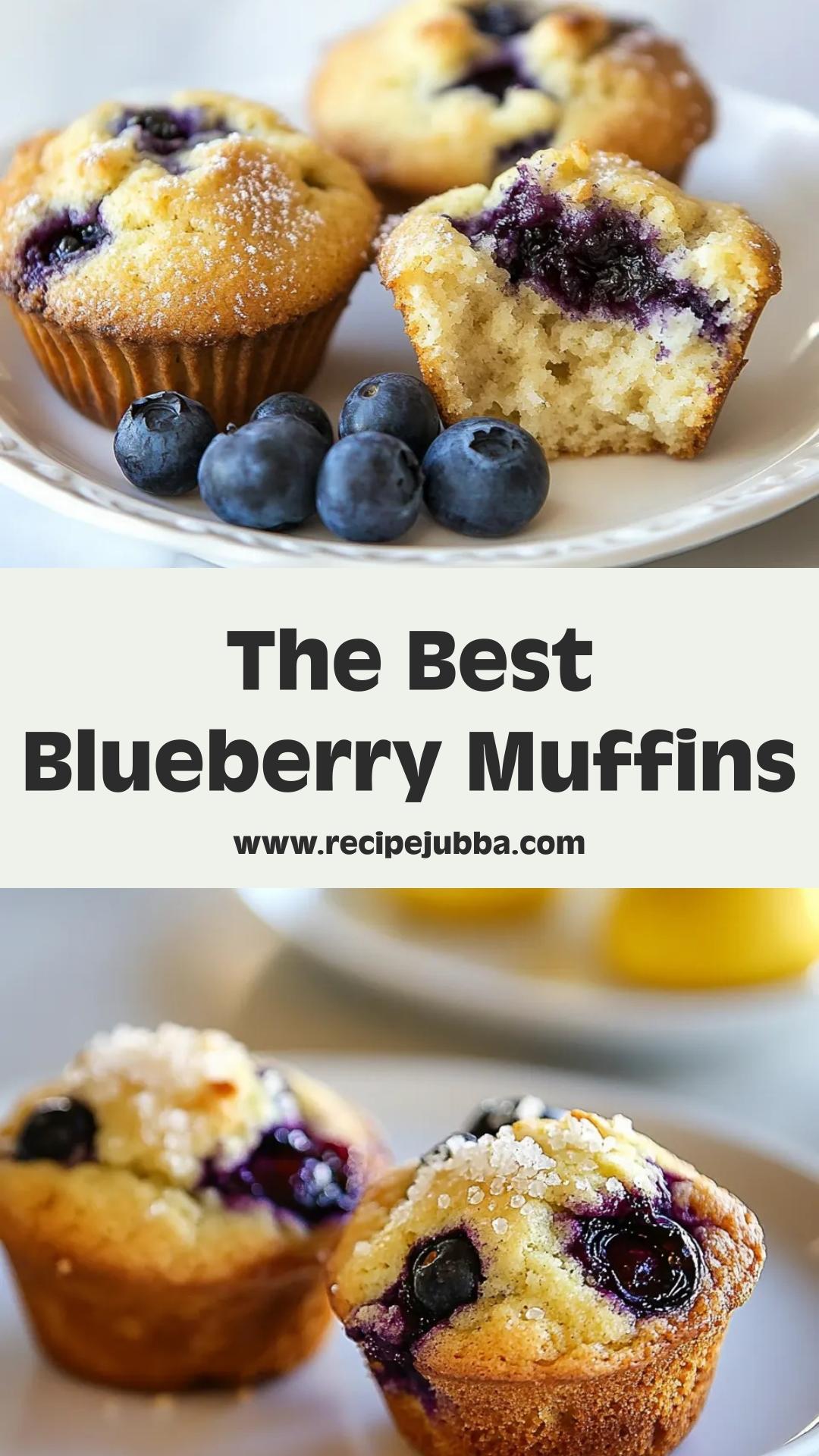 Blueberry Muffins: Classic Comfort with Crunchy Topping — pin 4