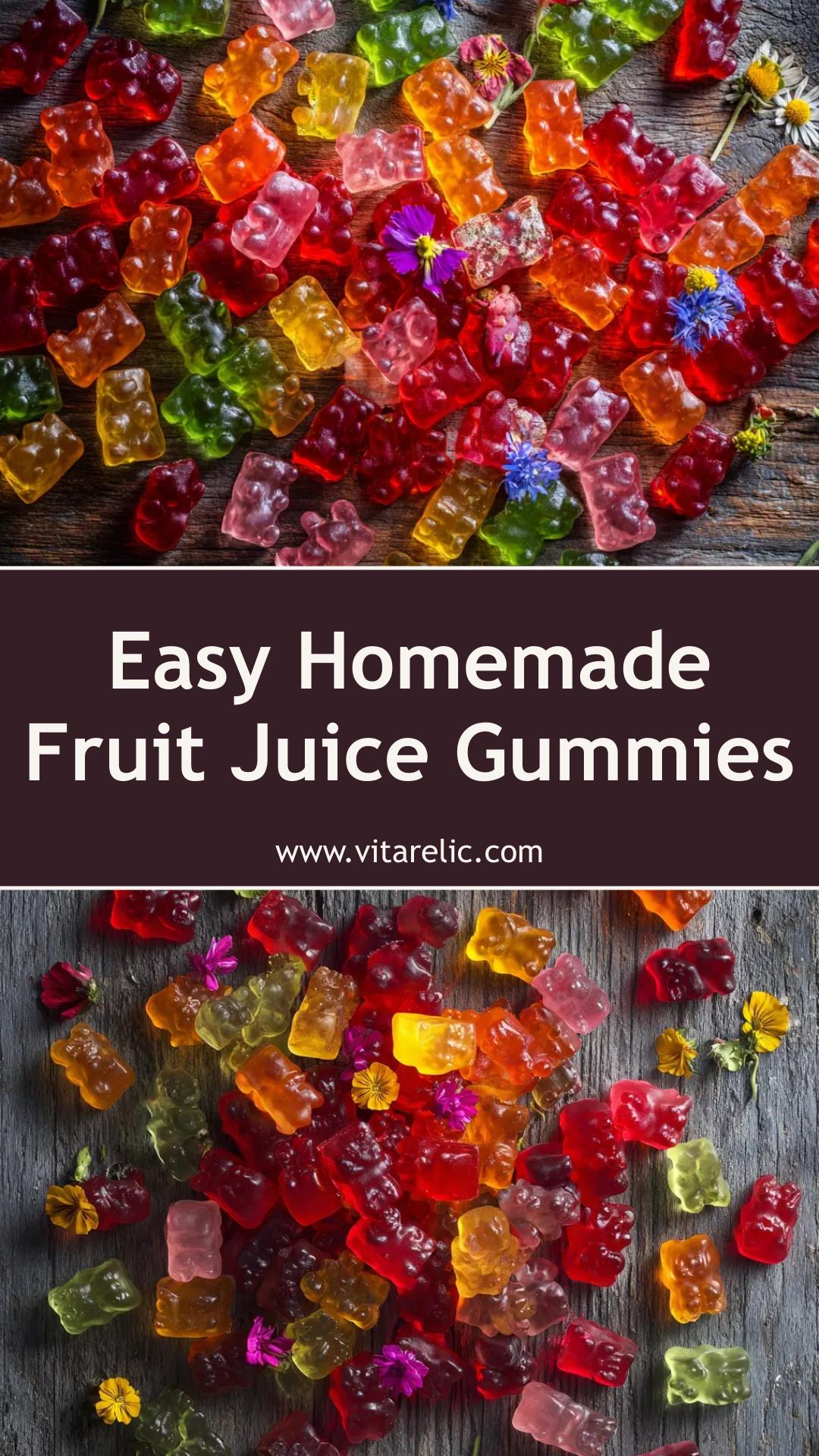 Homemade Gummies with Fruit Juice and Gelatin — pin 2