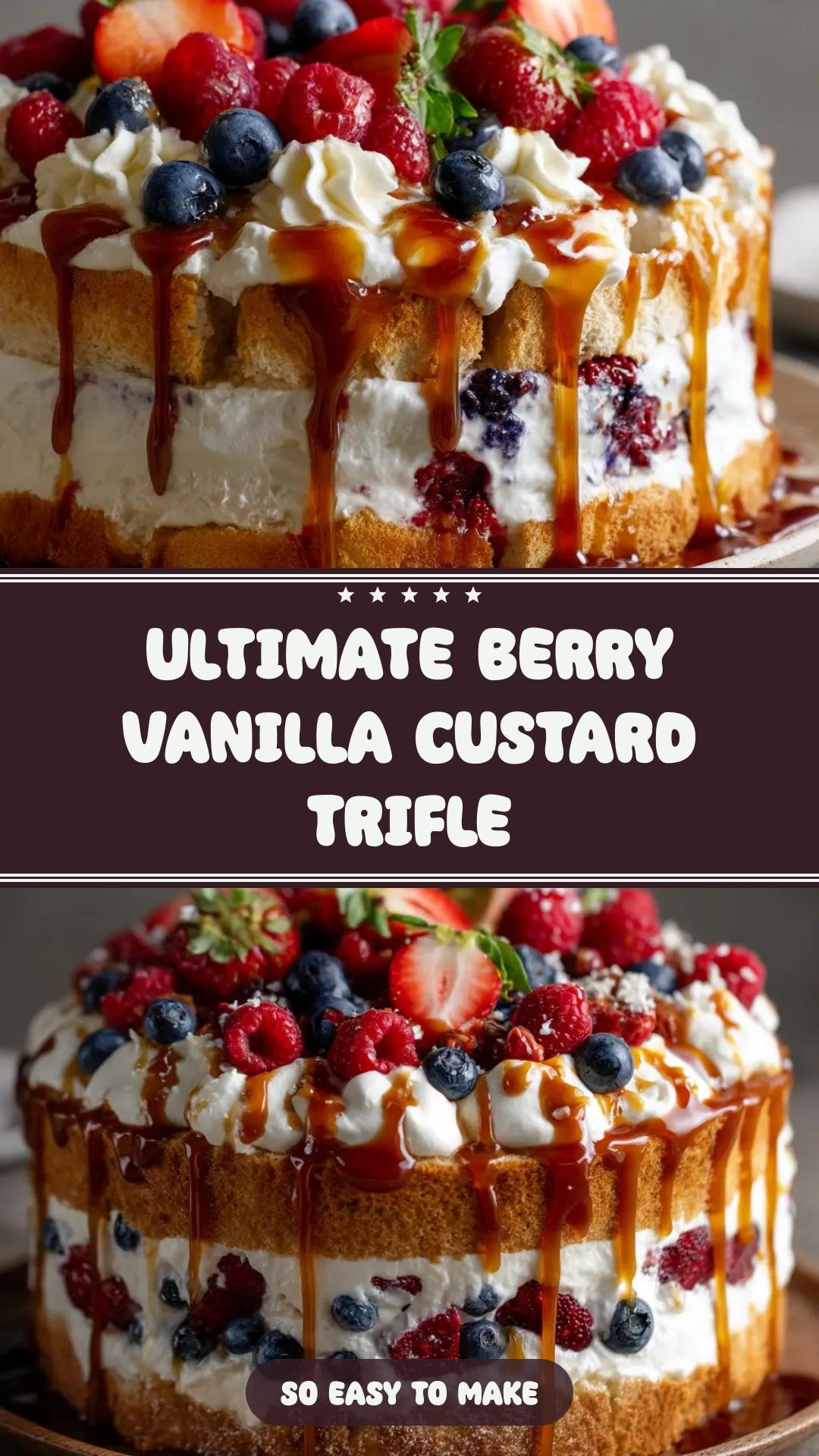 Berry Trifle with Vanilla Custard — pin 2