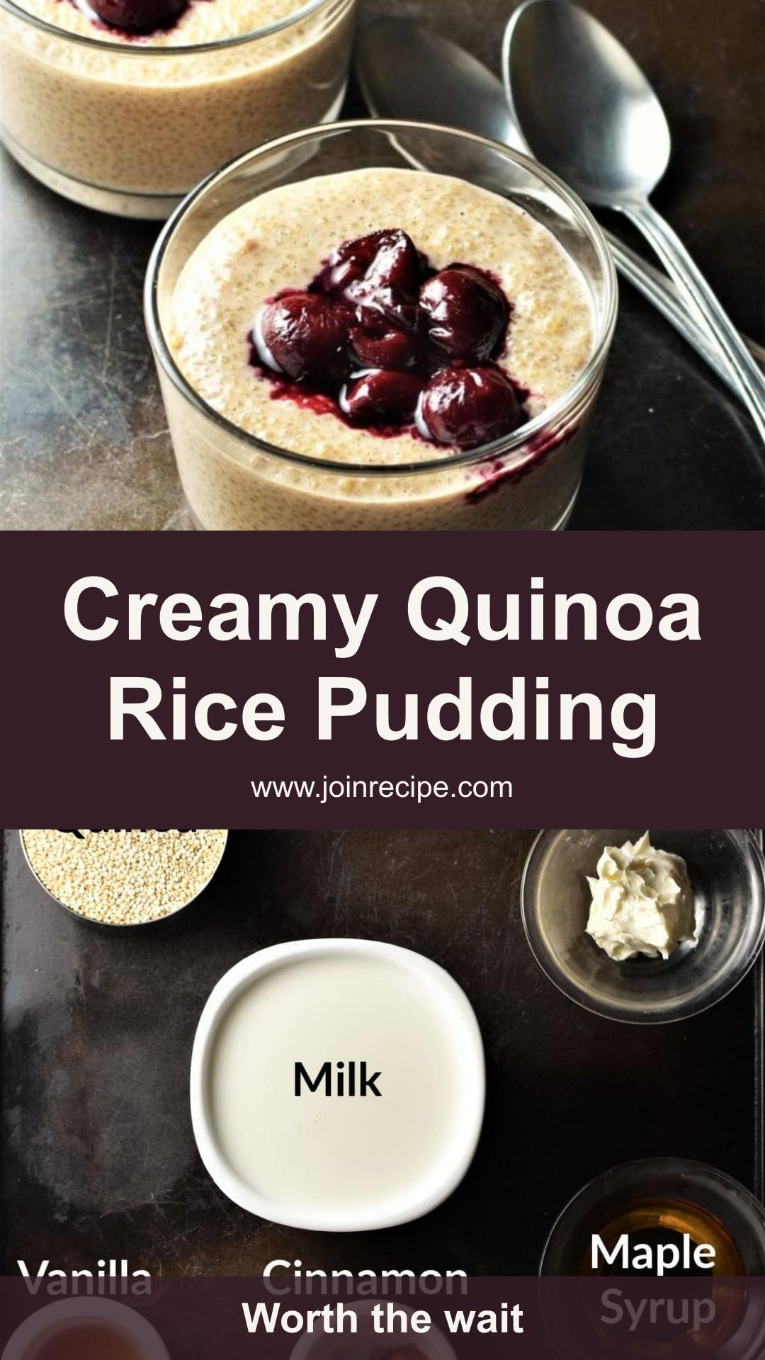 Quinoa Rice Pudding with Cinnamon and Creamy Mascarpone — pin 2