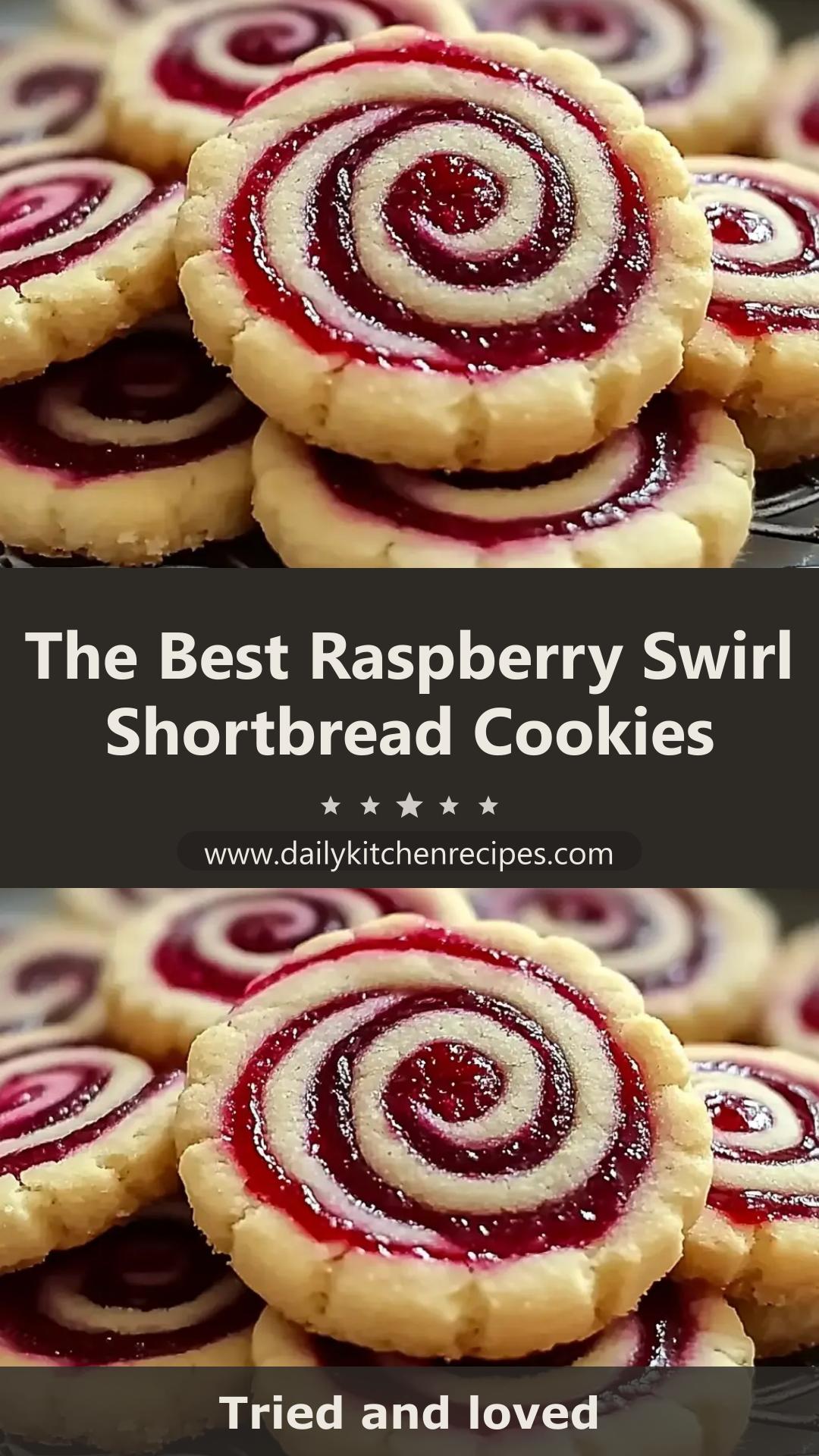 Bake Dream-Worthy Raspberry Swirl Shortbread Cookies Today! — pin 1