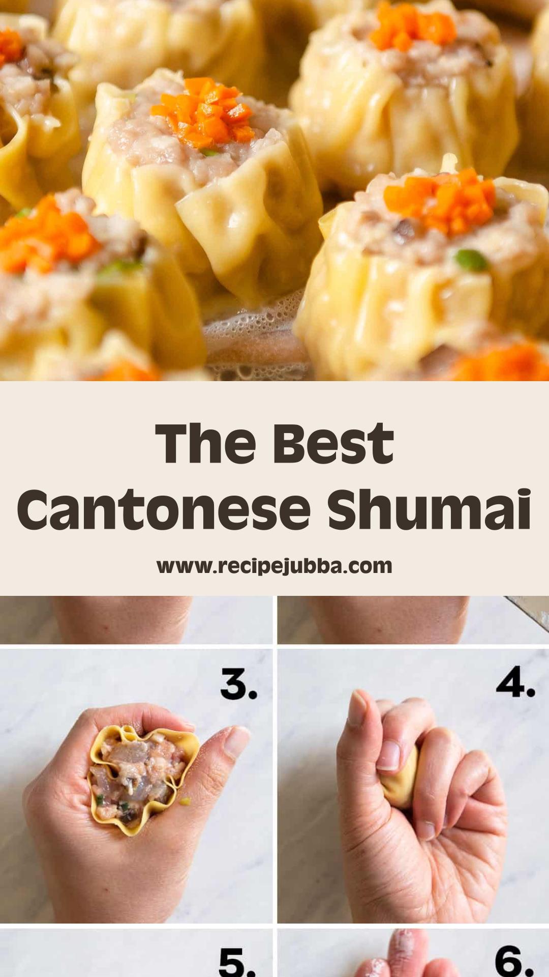 Cantonese Shumai With Pork, Shrimp, and Crisp Water Chestnuts — pin 1