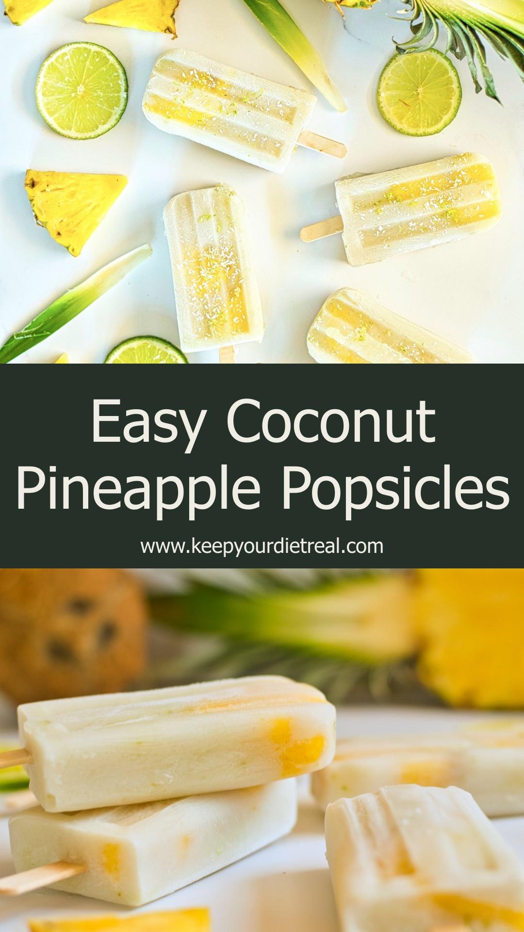 Pineapple Coconut Cilantro Popsicles — pin 5