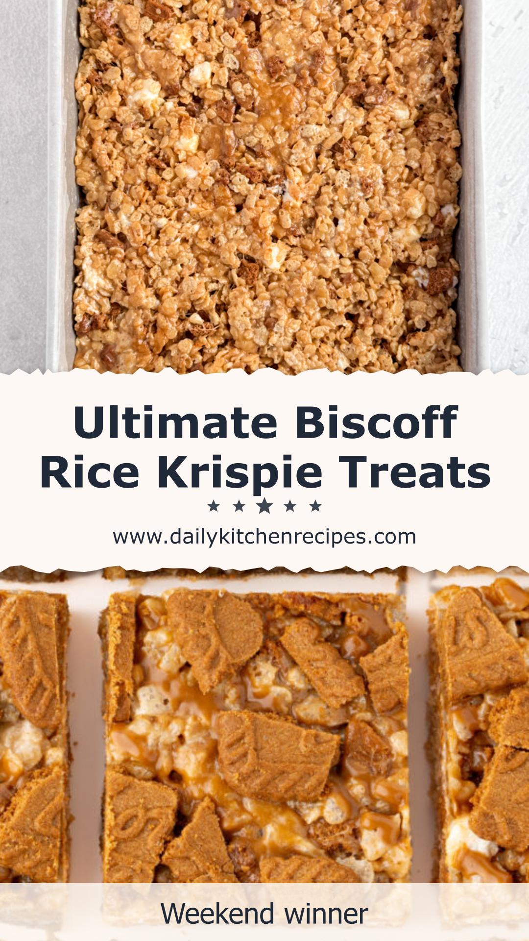 Biscoff Rice Krispie Treats 6 Ingredients Ultimate Delight — pin 2