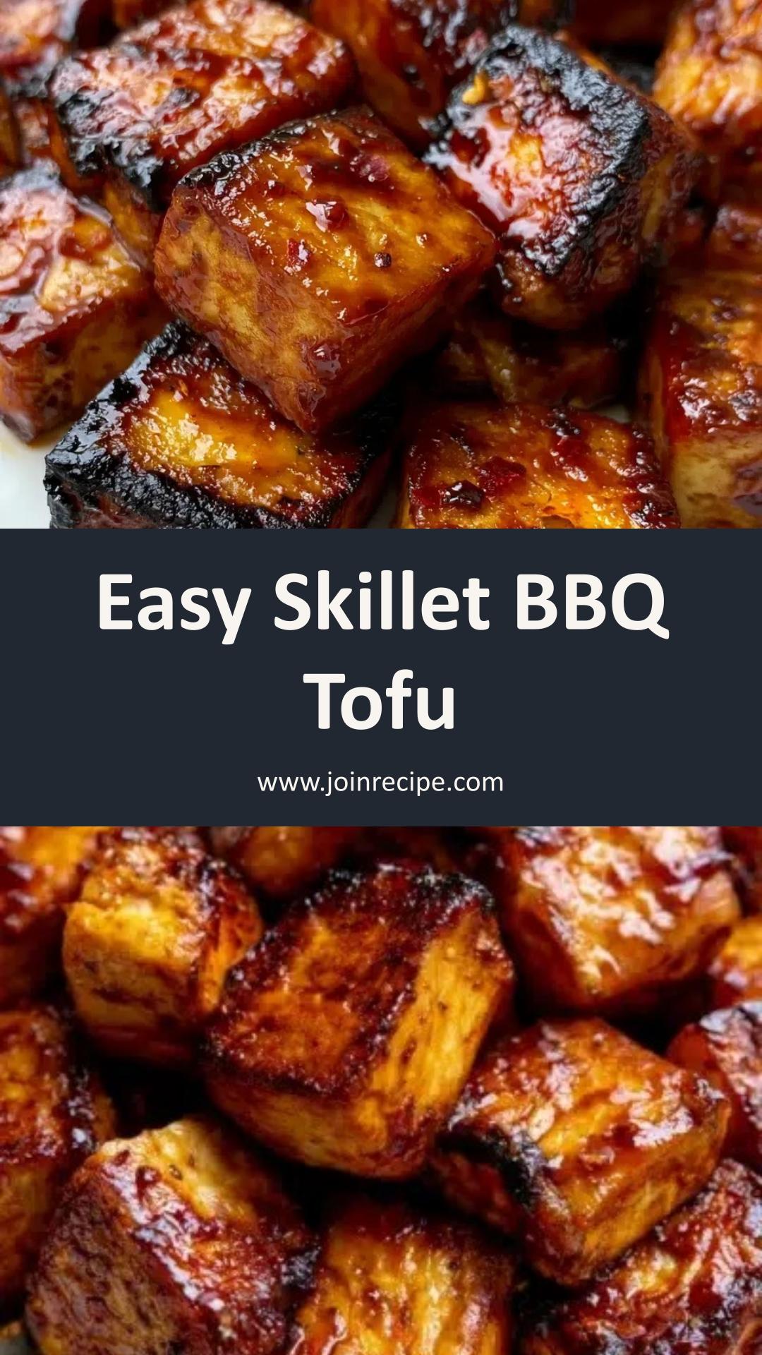 Skillet BBQ Tofu: Easy One-Pan Vegan Dinner with Sweet-Smoky Sauce — pin 1