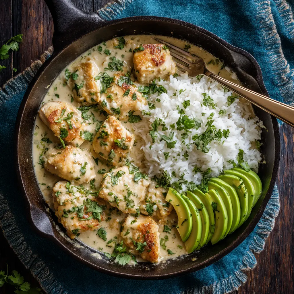 Creamy Coconut Chicken With Garlic and Ginger