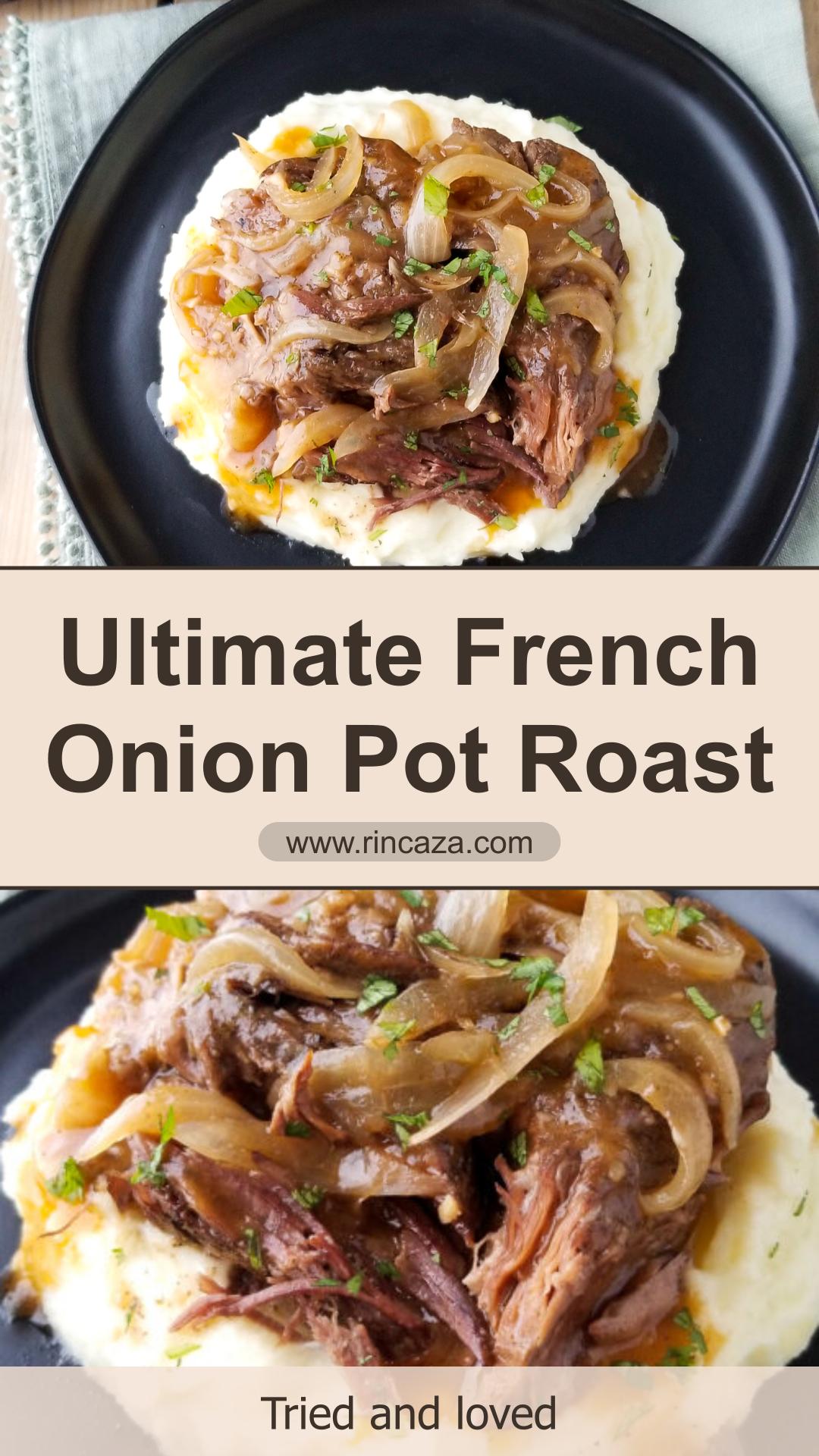 French Onion Pot Roast with Tender Onions and Savory Gravy — pin 2