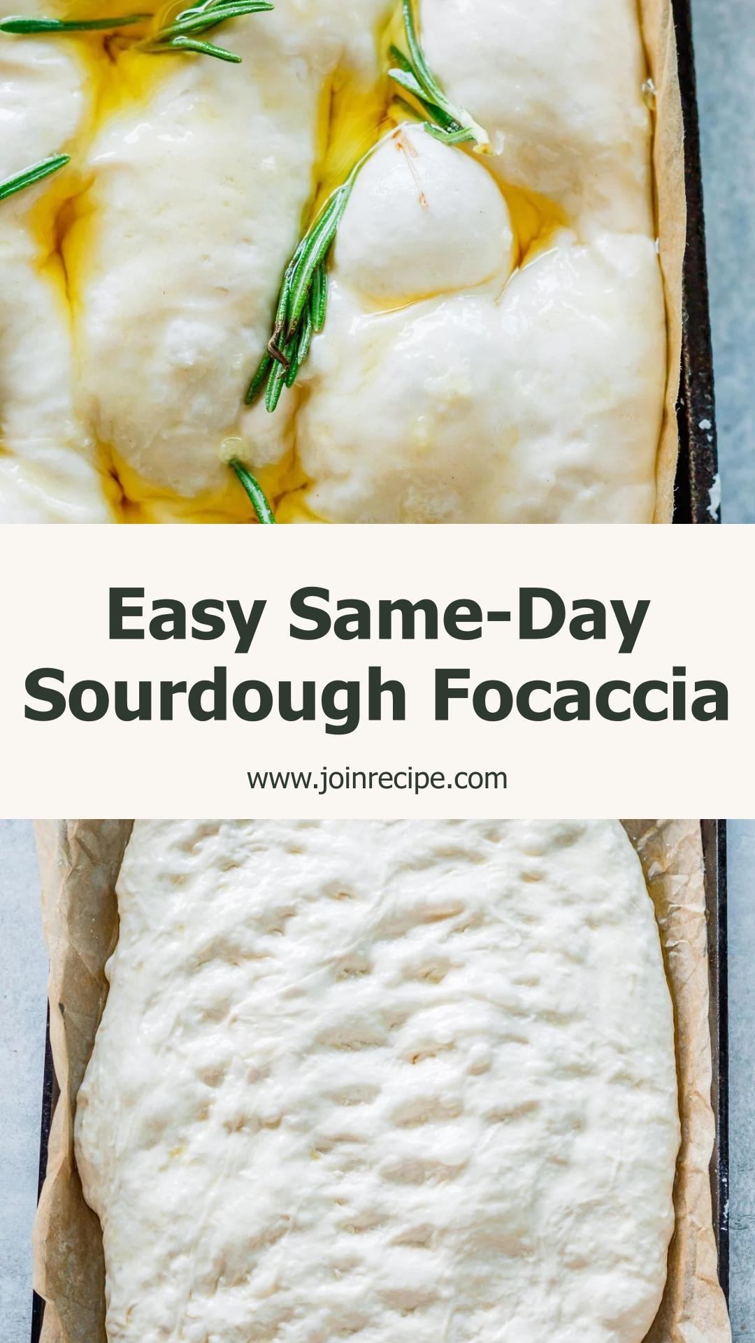 Same-Day Sourdough Focaccia with Crispy Rosemary Crust — pin 2