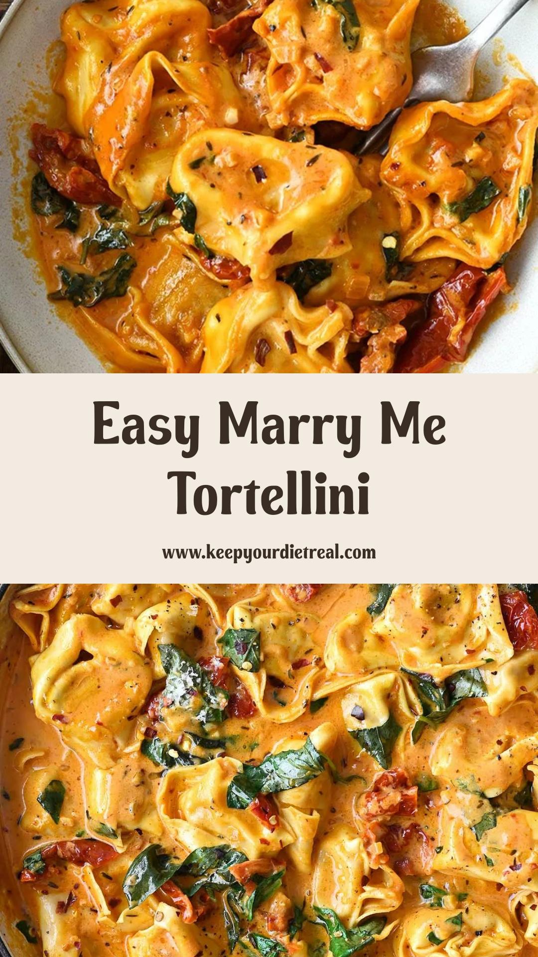 One-Pot Marry Me Tortellini With Creamy Sun-Dried Tomato Sauce — pin 2