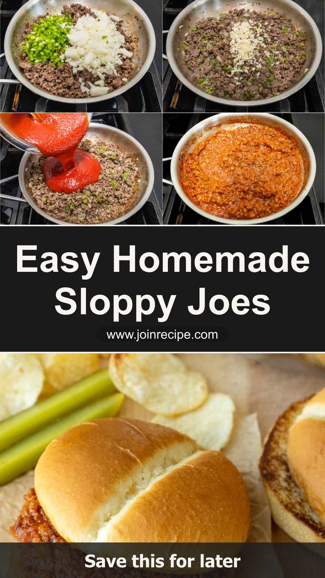 Homemade Sloppy Joes with Sweet-Tangy Tomato Sauce — pin 3
