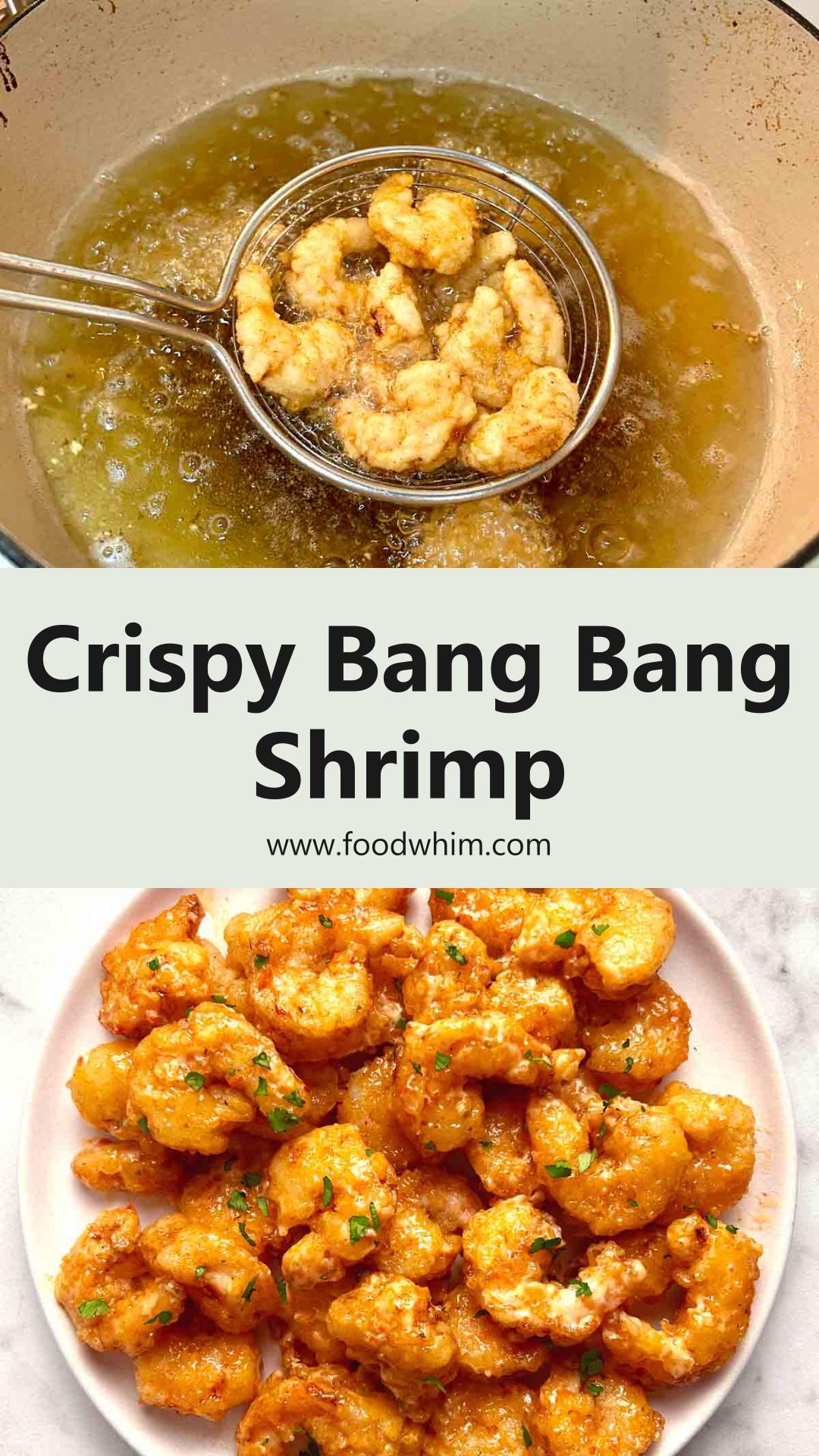 Bang Bang Shrimp with Crispy Cornstarch Crust and Sweet Chili Mayo — pin 1