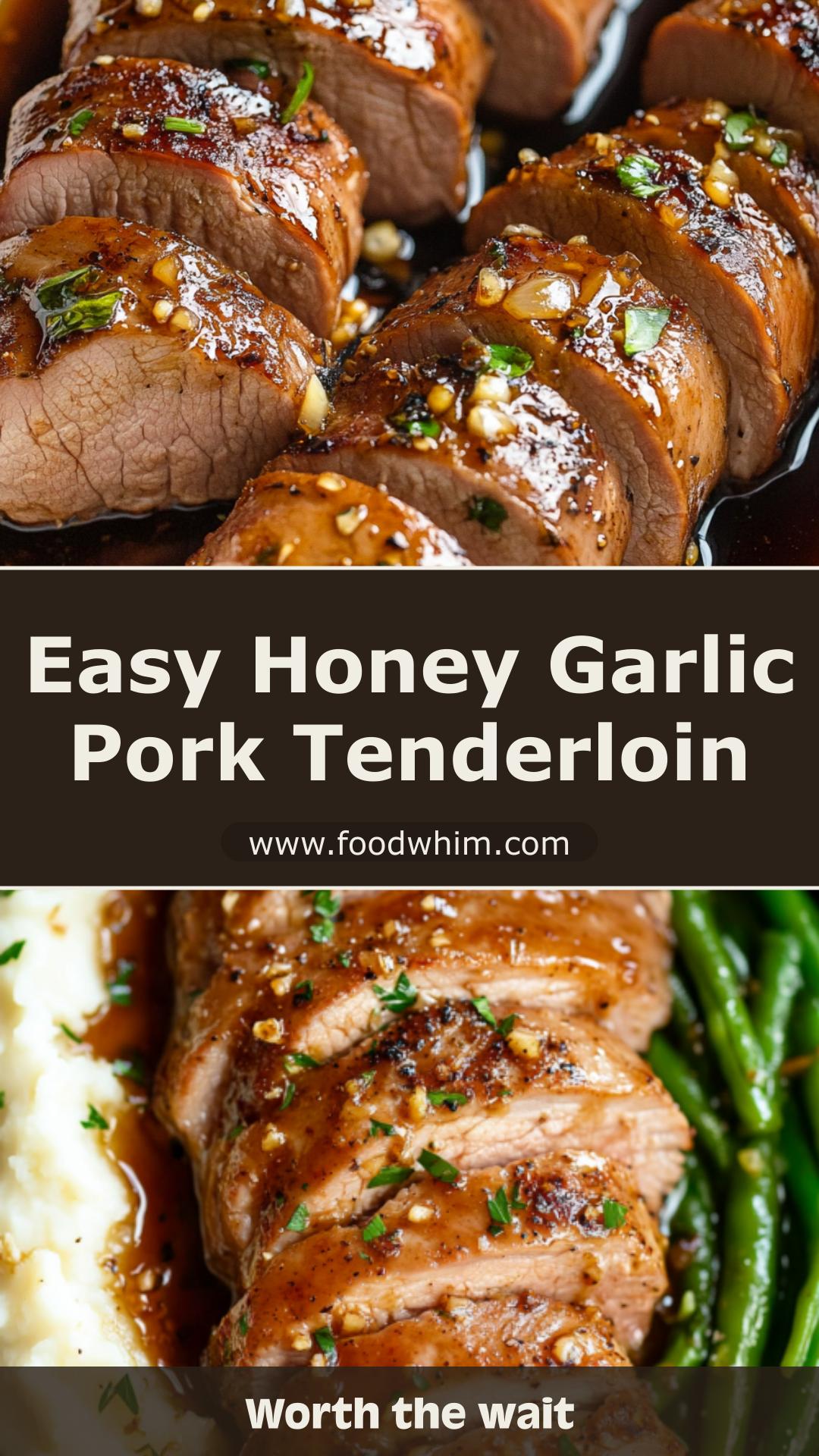Honey Garlic Pork Tenderloin with Orange, Thyme, and Rosemary Glaze — pin 2
