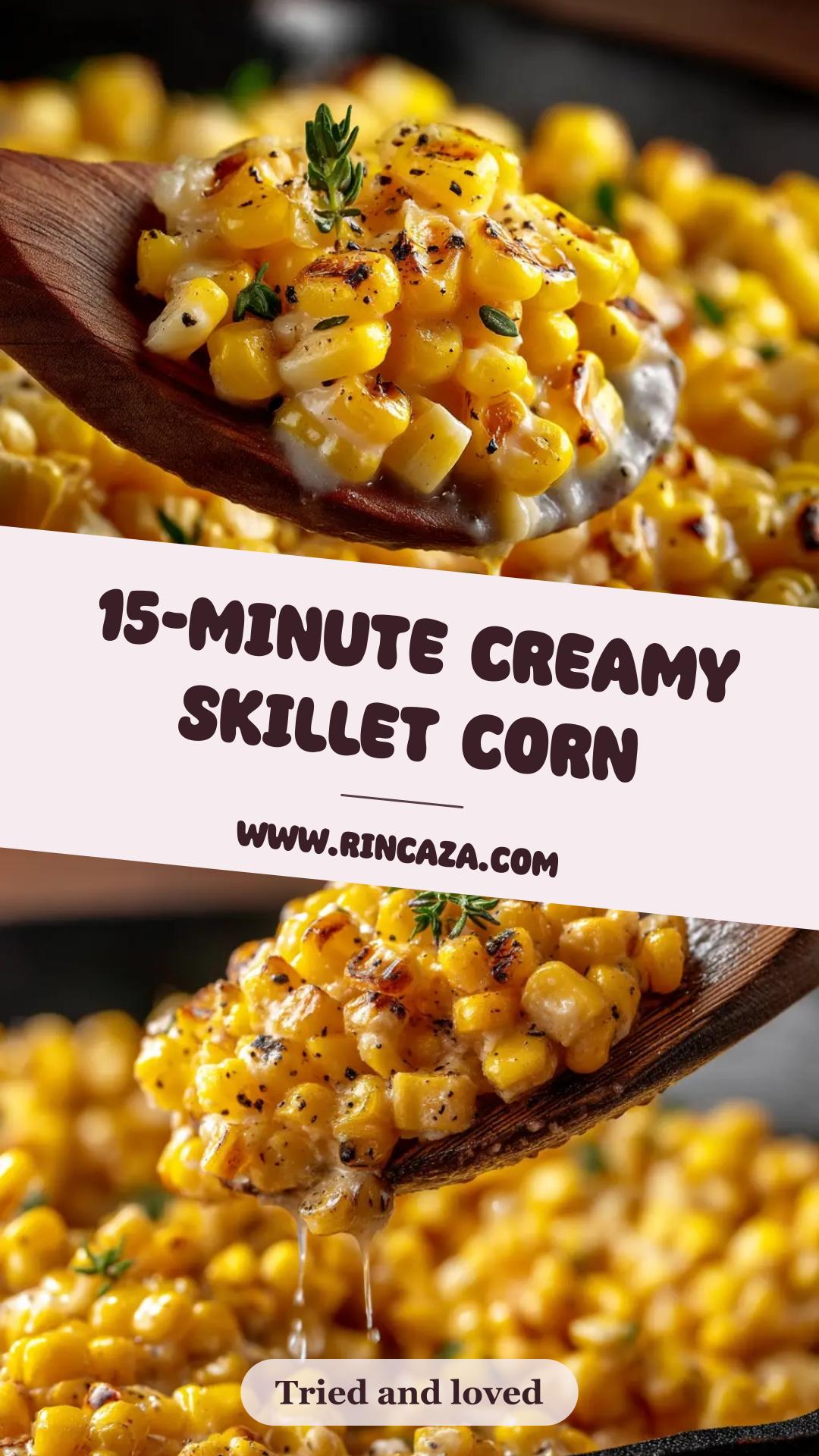 Creamy Honey Butter Skillet Corn: A 15-Minute Side Dish — pin 1