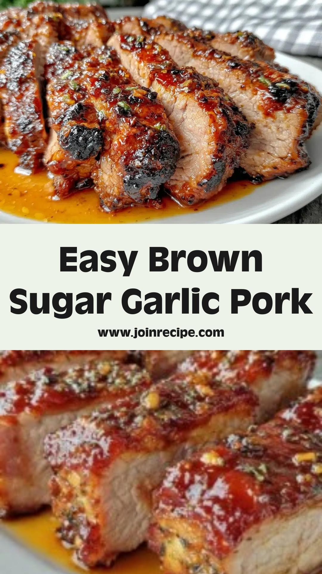 Brown Sugar Garlic Pork Tenderloin: Quick 5-Ingredient Flavorful Dinner — pin 2