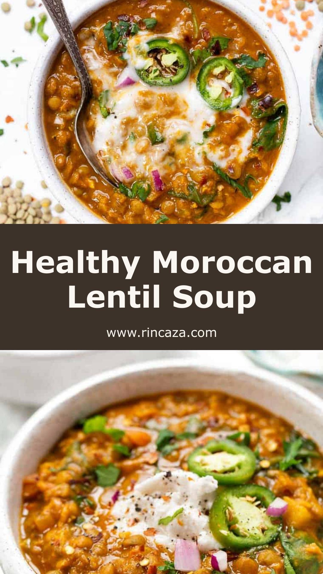 Moroccan Lentil Soup: One-Pot Meal Prep with Turmeric and Ginger — pin 2