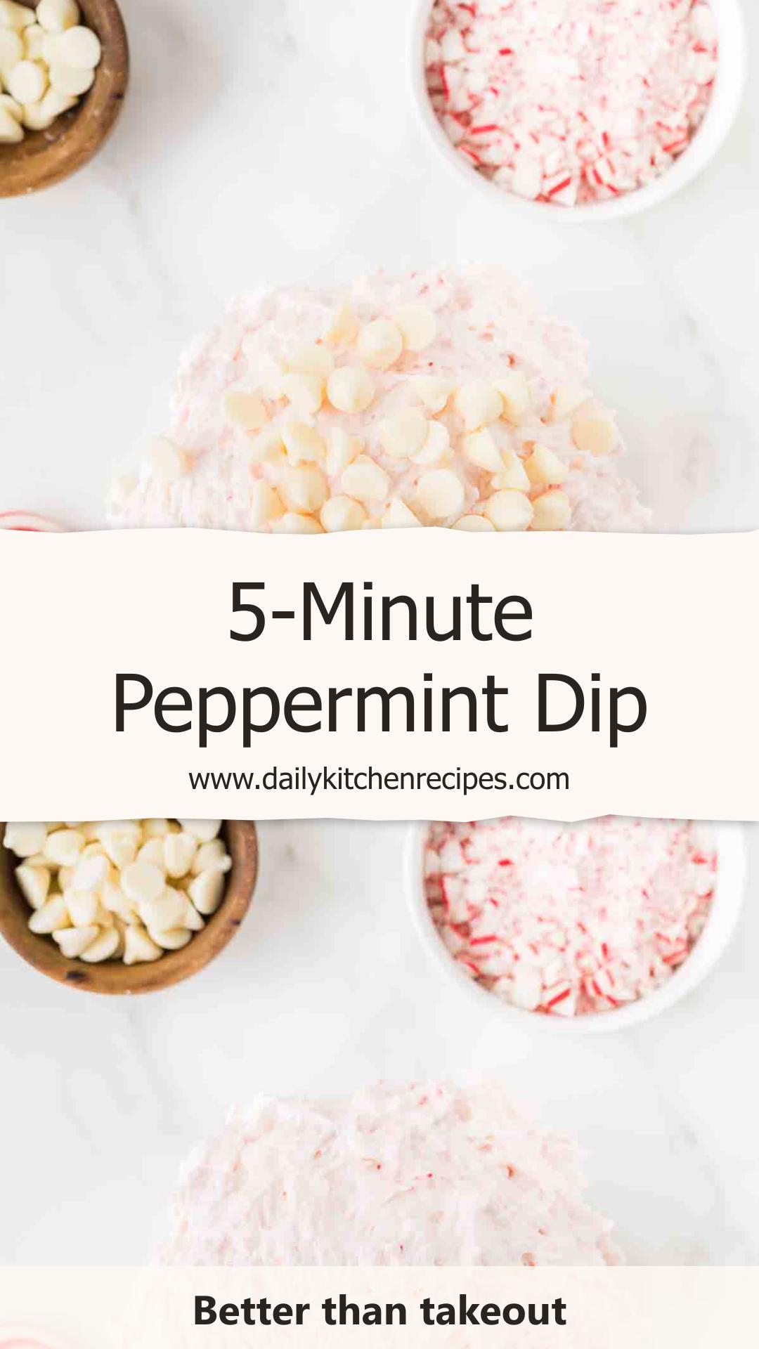 Peppermint Dip 6 Ingredients Easy Delicious — pin 1