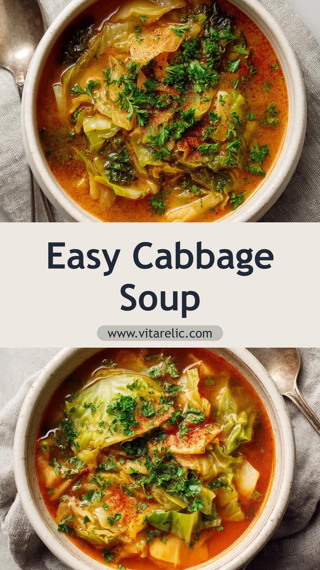 Cabbage Soup with Fire-Roasted Tomatoes — pin 2