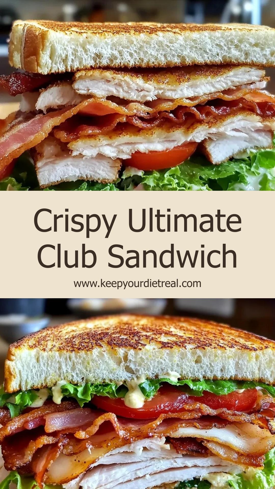 Crispy Ultimate Club Sandwich: A Crunchy Twist on a Classic — pin 1
