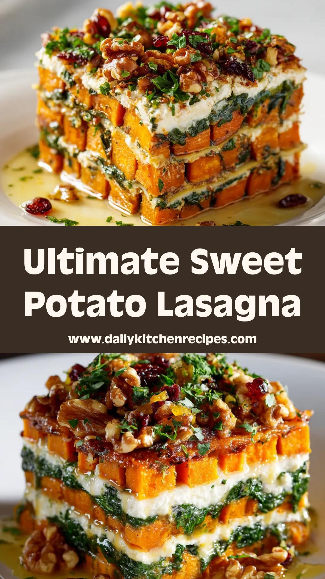 Sweet Potato Lasagna with Ricotta and Meat Sauce — pin 2