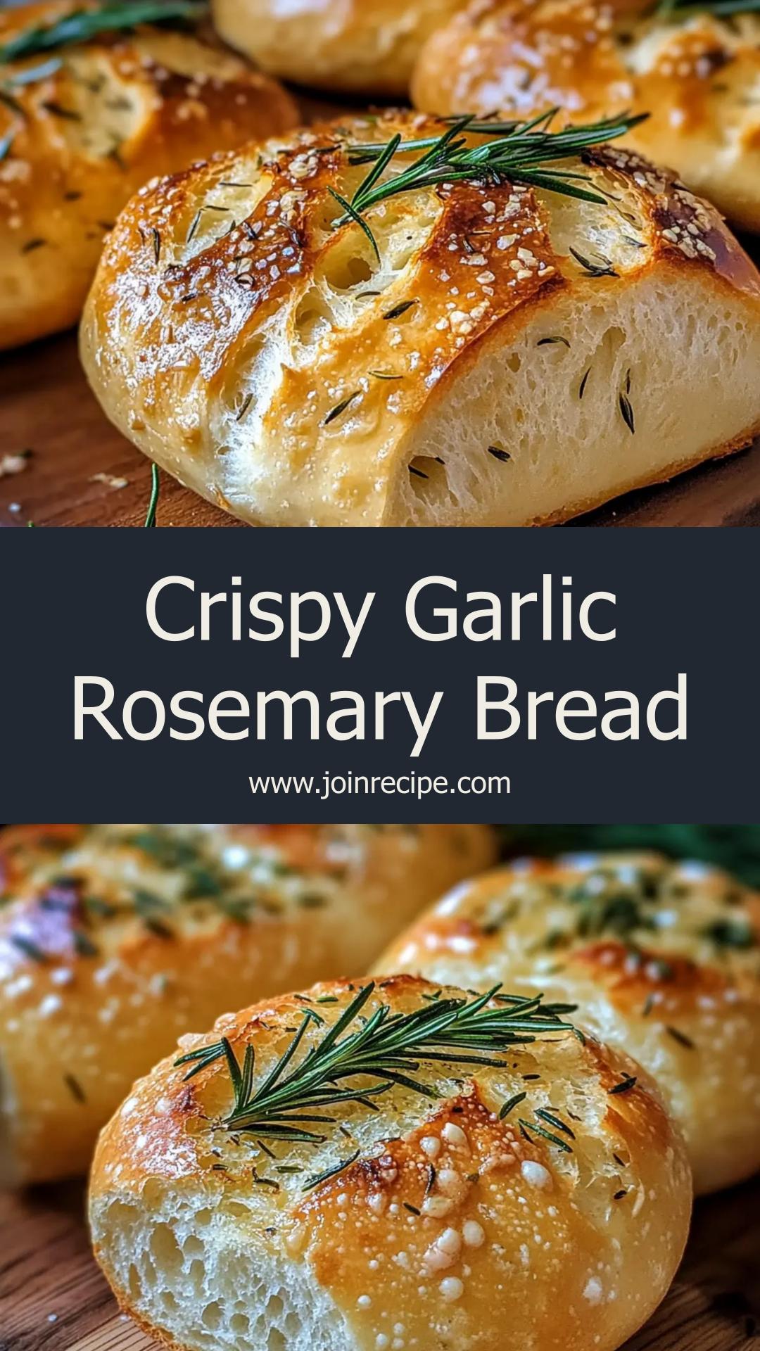 Crispy Garlic Rosemary Bread: A Fragrant, Homemade Delight — pin 2