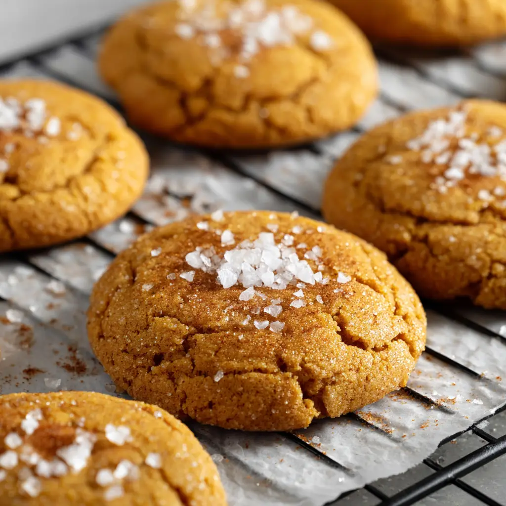 Salted Honey Cinnamon Cookies with Flaky Sea Salt