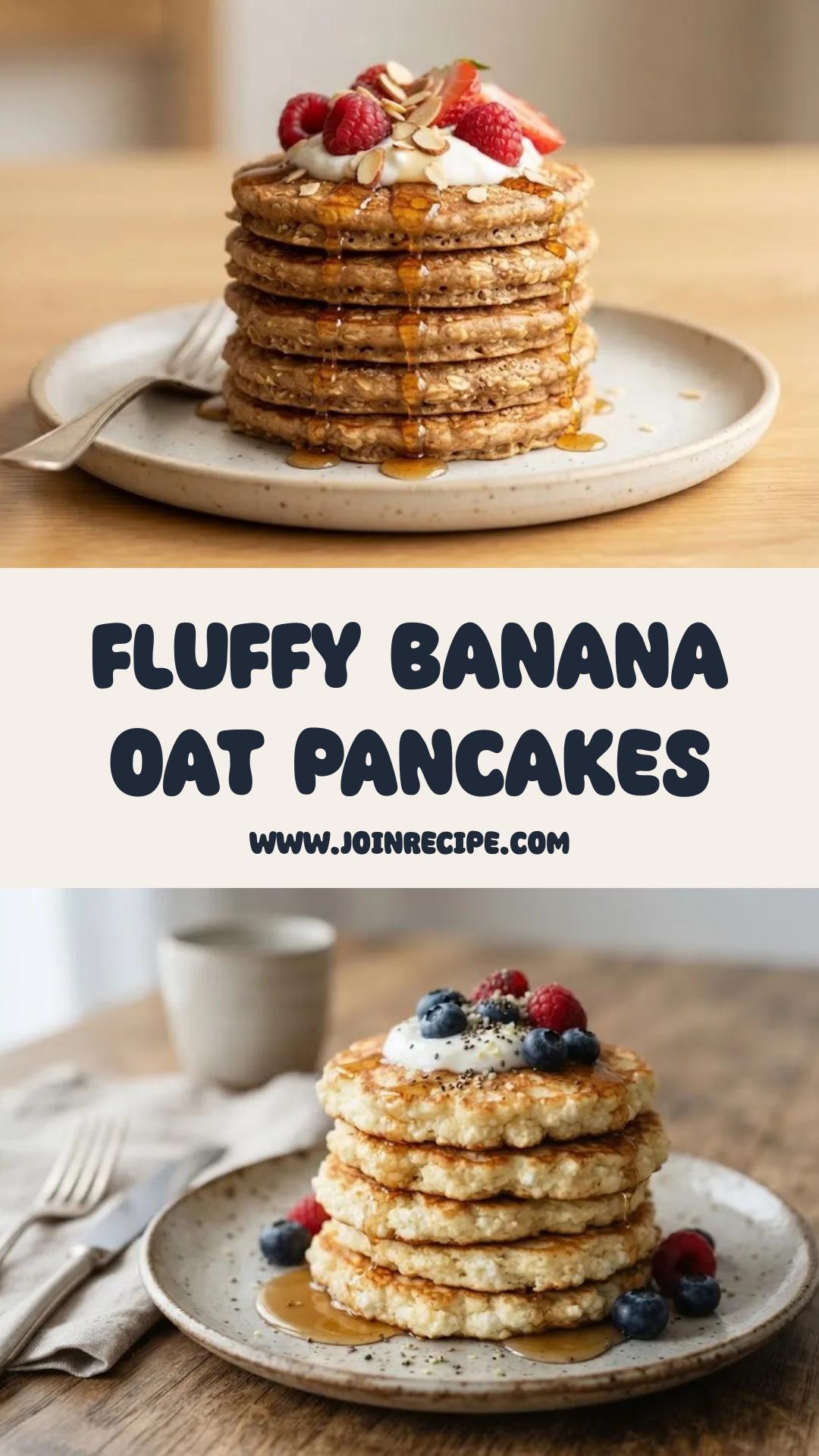Banana Oat Protein Pancakes: Cozy and Fluffy Breakfast Option — pin 2
