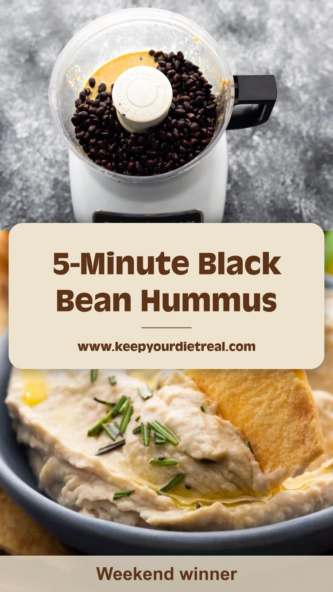 Black Bean Hummus with Lime and Tahini — pin 4