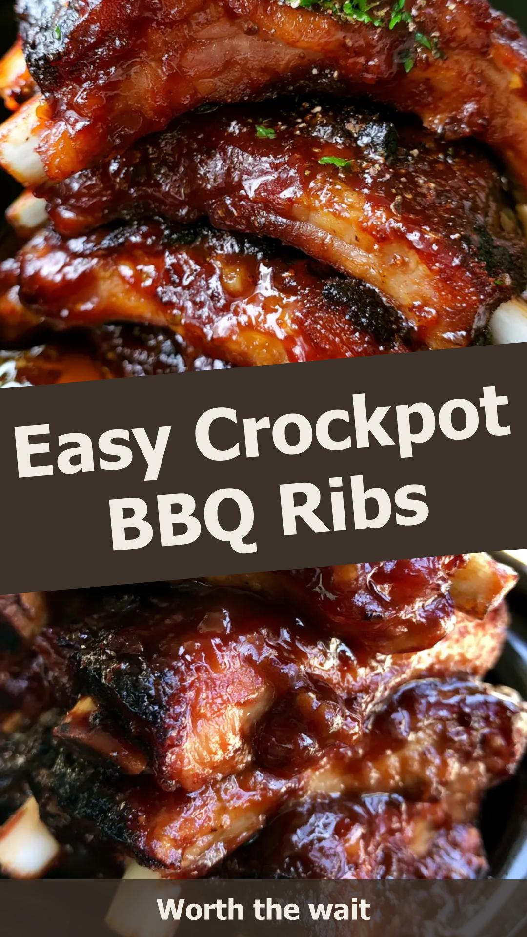 Crockpot BBQ Ribs with Mahogany Glaze — pin 2
