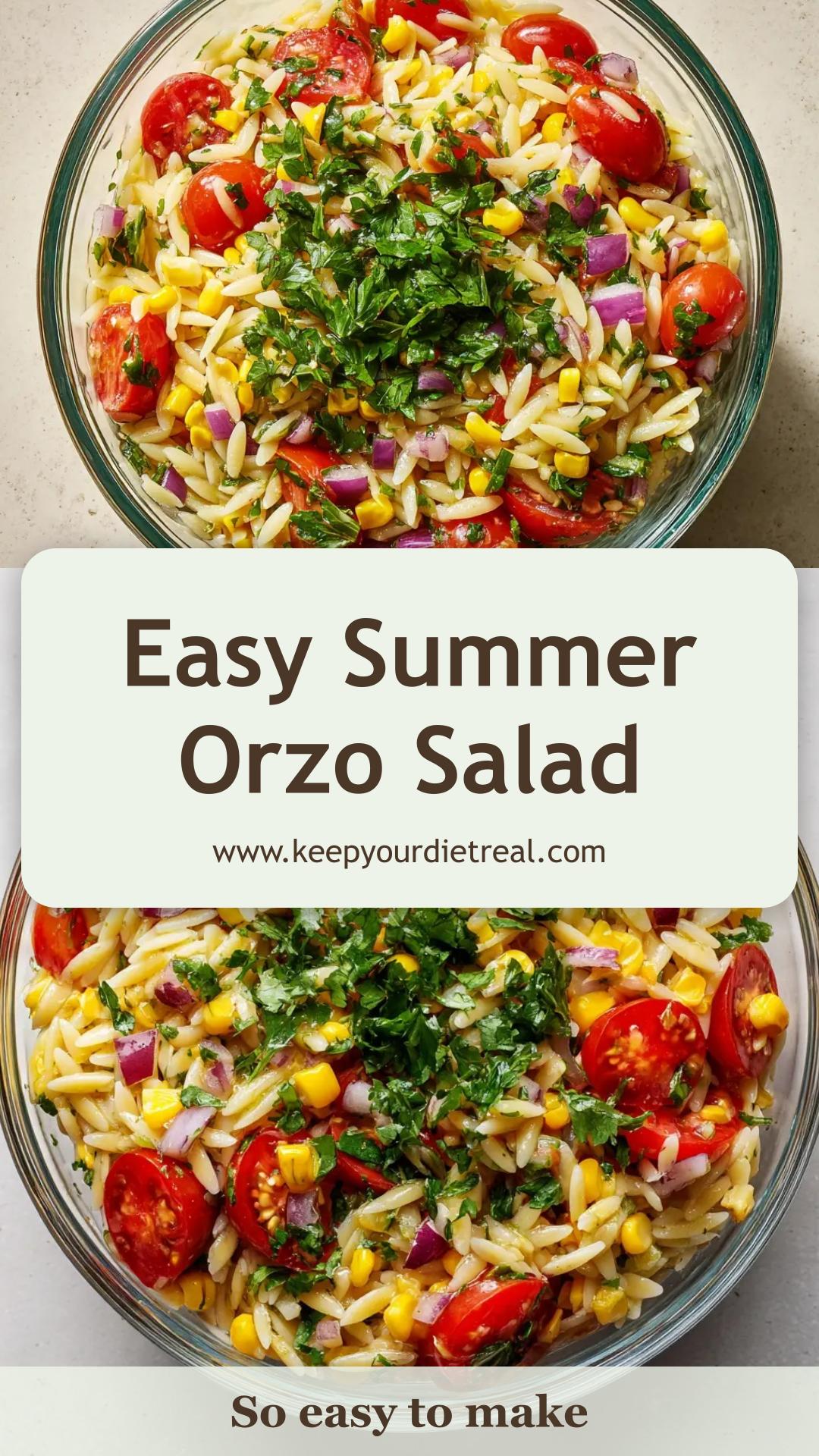 Summer Orzo Salad with Fresh Corn and Tomatoes — pin 2
