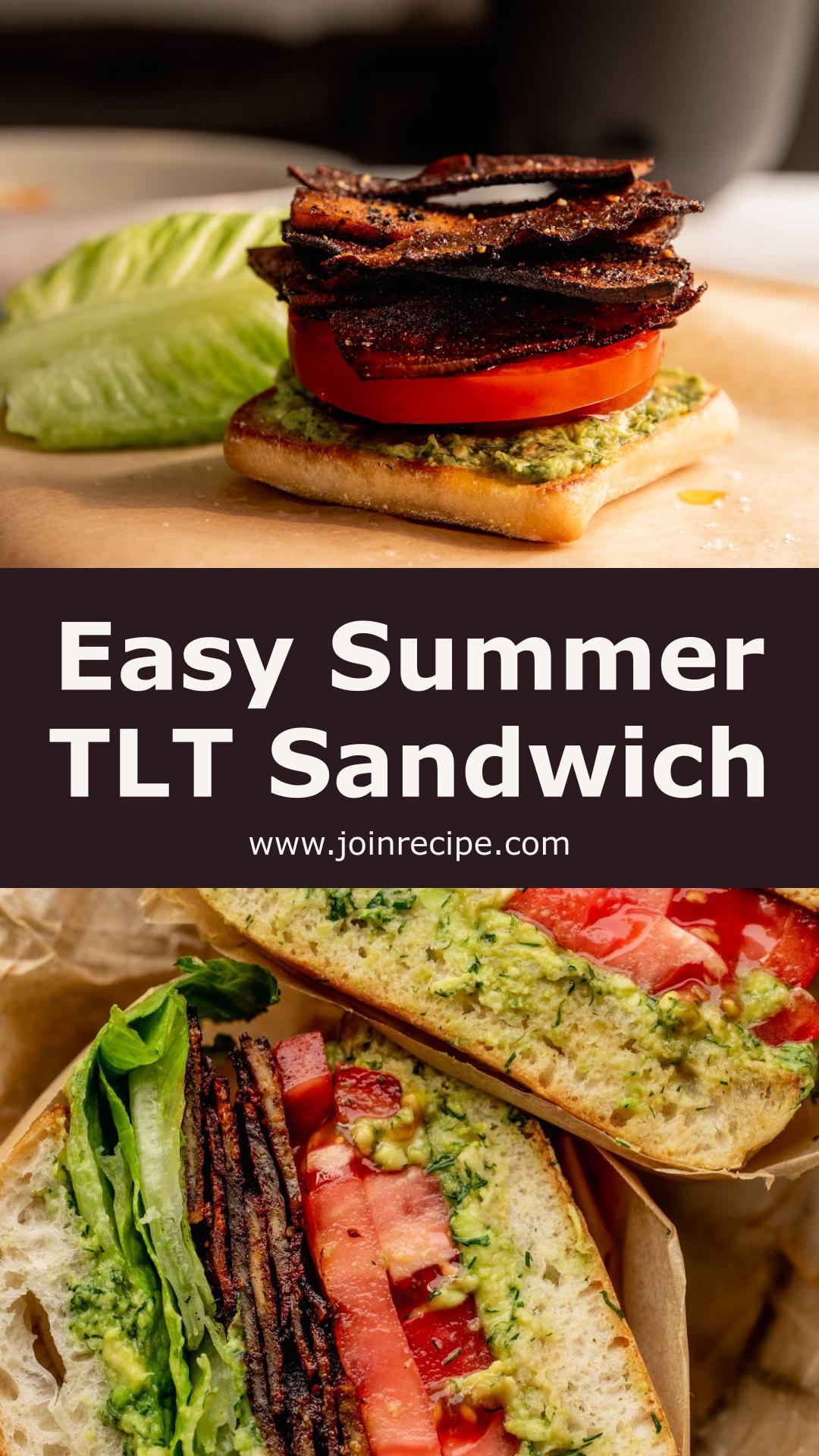 Summer TLT Sandwich: Smoky Tofu, Fresh Avocado, and Heirloom Tomatoes — pin 1