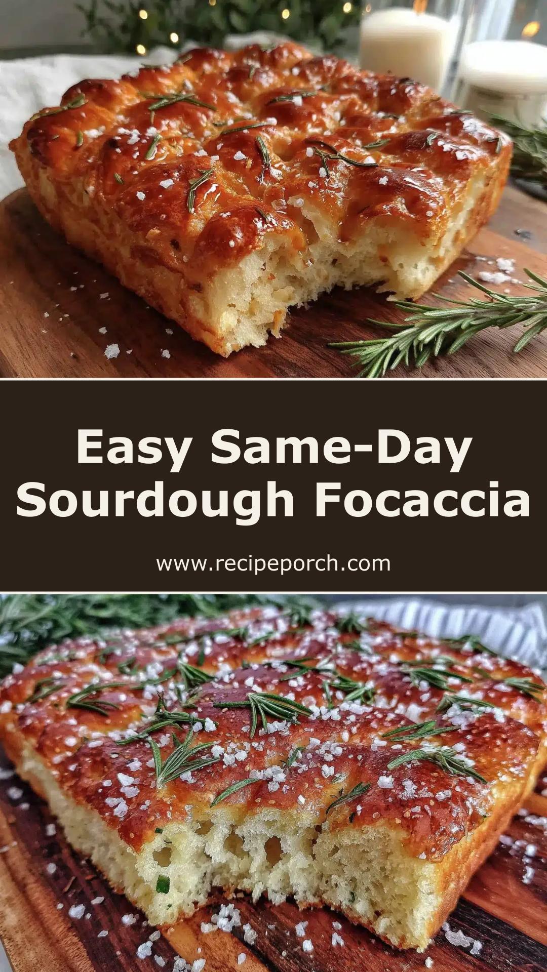 Same-Day Sourdough Focaccia with Rosemary and a Crisp Olive-Oil Crust — pin 2