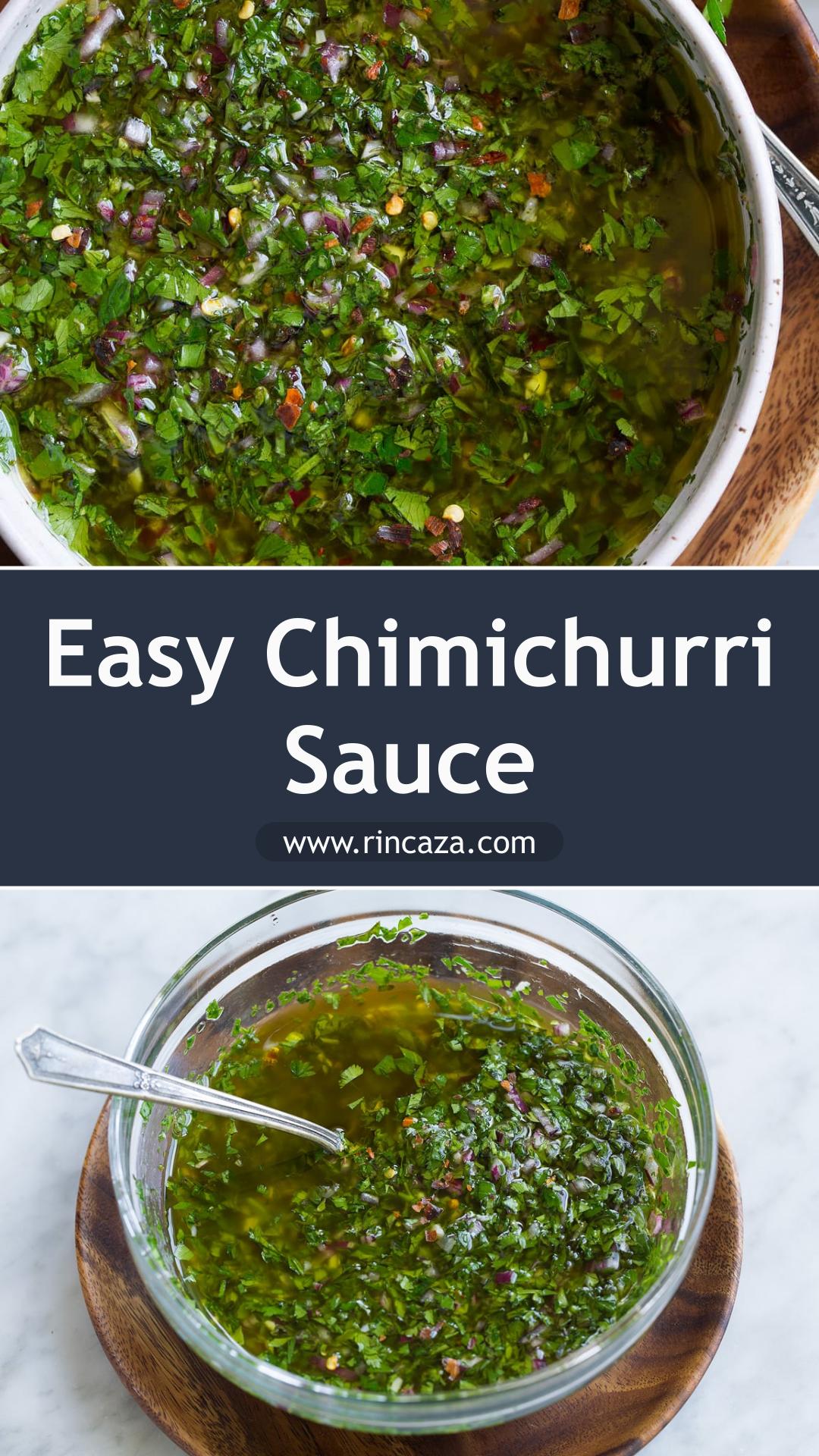 Chimichurri Sauce With Fresh Herbs, Red Wine Vinegar, and Lemon — pin 2