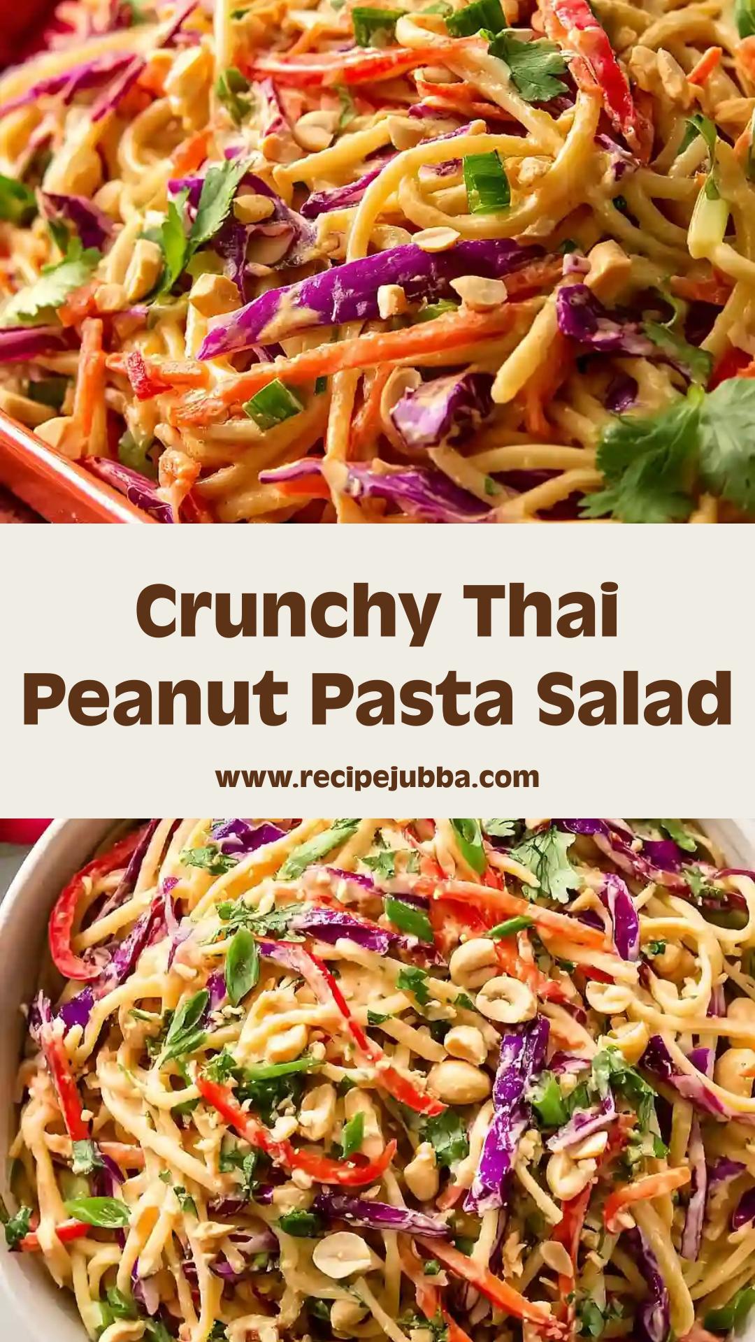 Crunchy Thai Peanut Pasta Salad: Flavor-Packed Make-Ahead Delight — pin 2