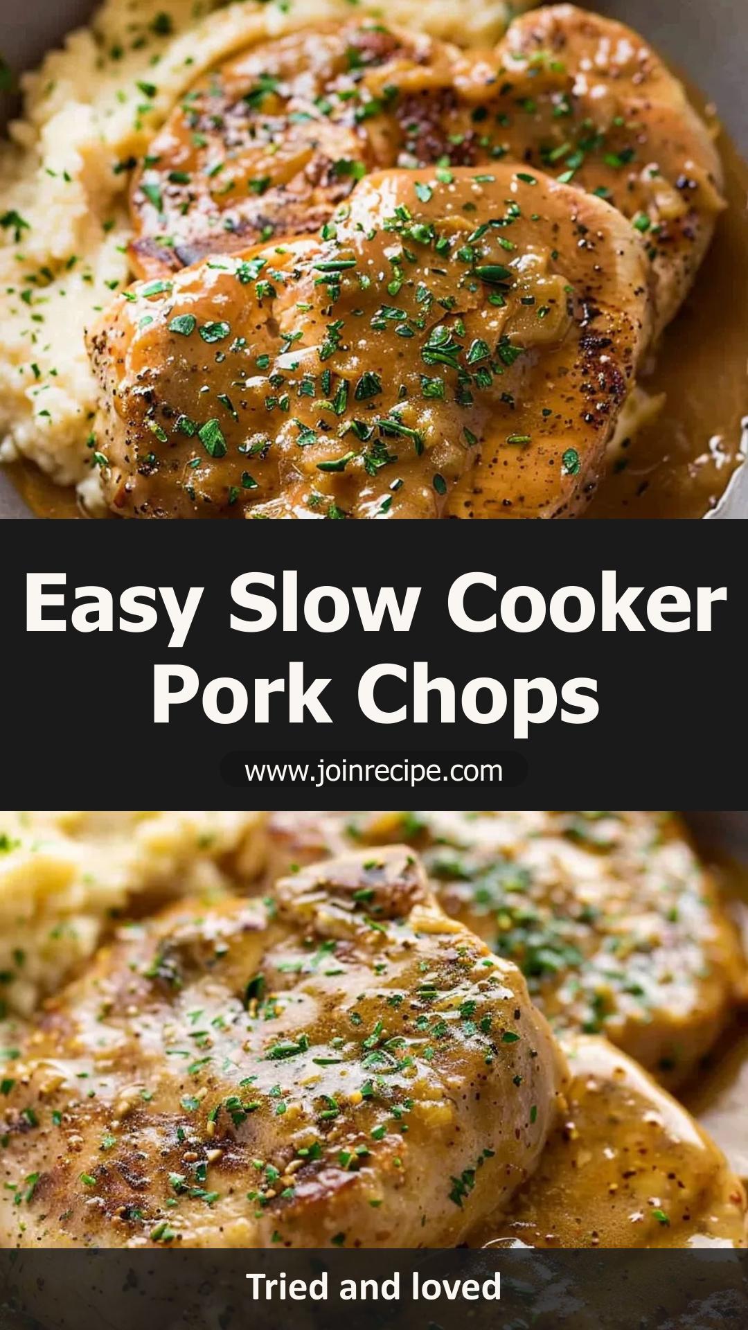 Creamy Ranch Slow-Cooker Pork Chops with Rich Gravy — pin 5
