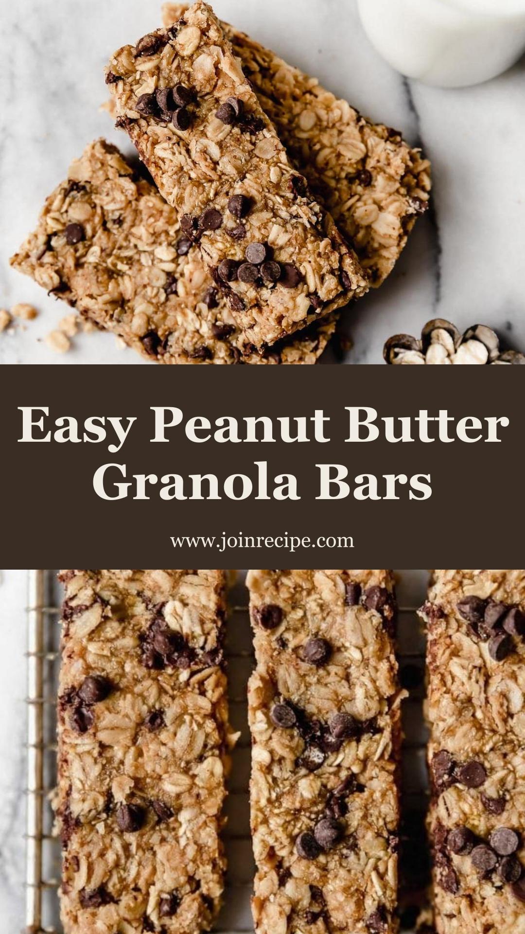 Peanut Butter Granola Bars with Optional Nut-Free Substitutes — pin 1