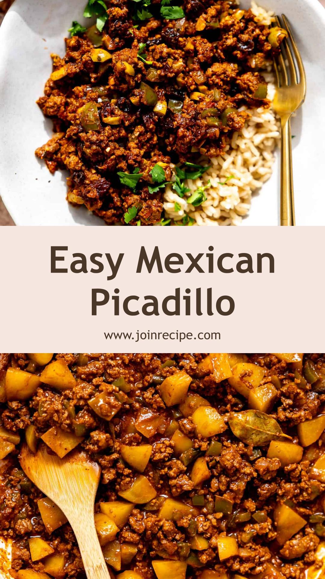 Mexican Picadillo: A Comforting Beef and Potato Dish in Tomato Sauce — pin 1