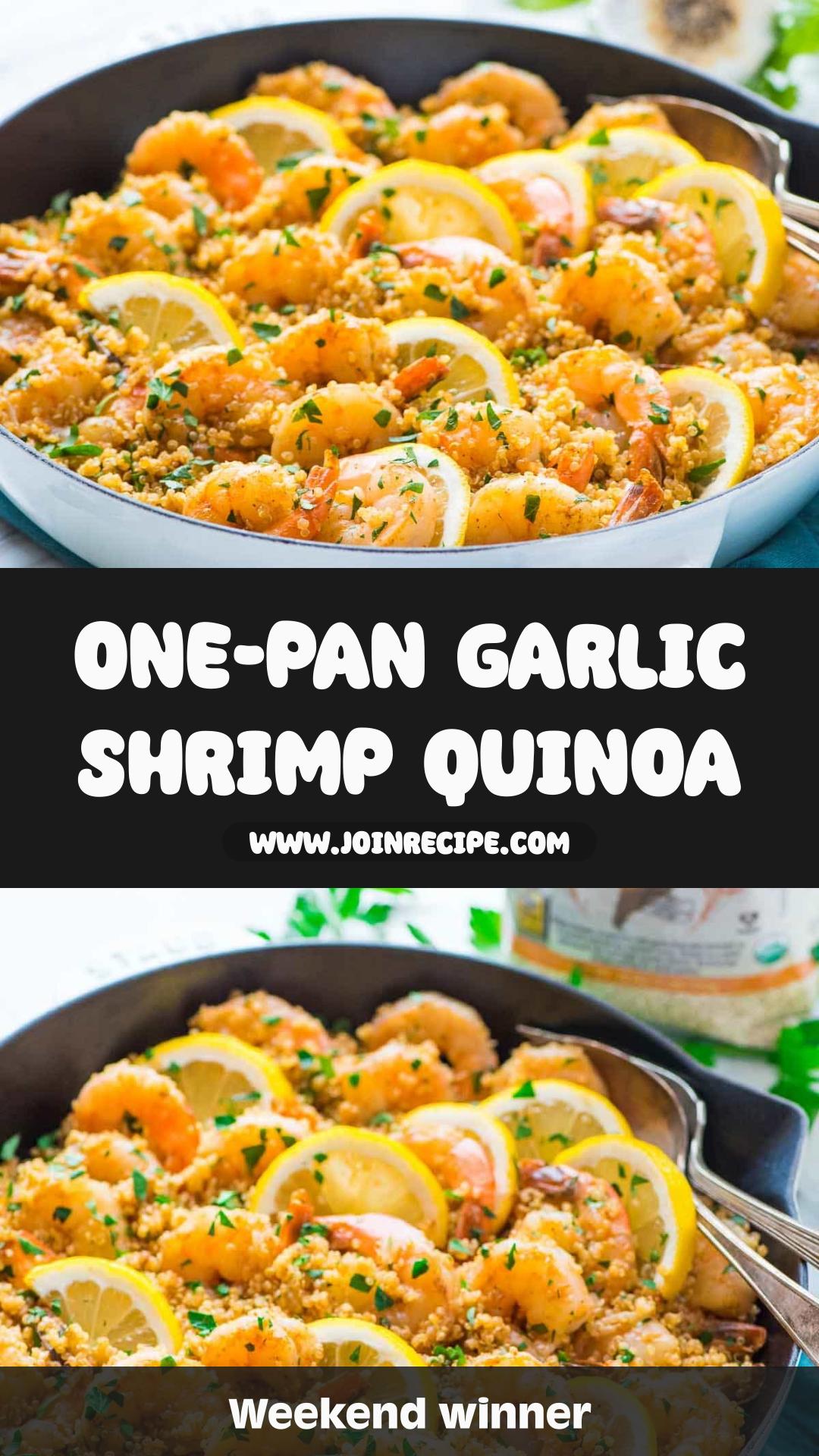 Garlic Shrimp with Quinoa: One-Skillet Lemon Garlic Dinner — pin 2