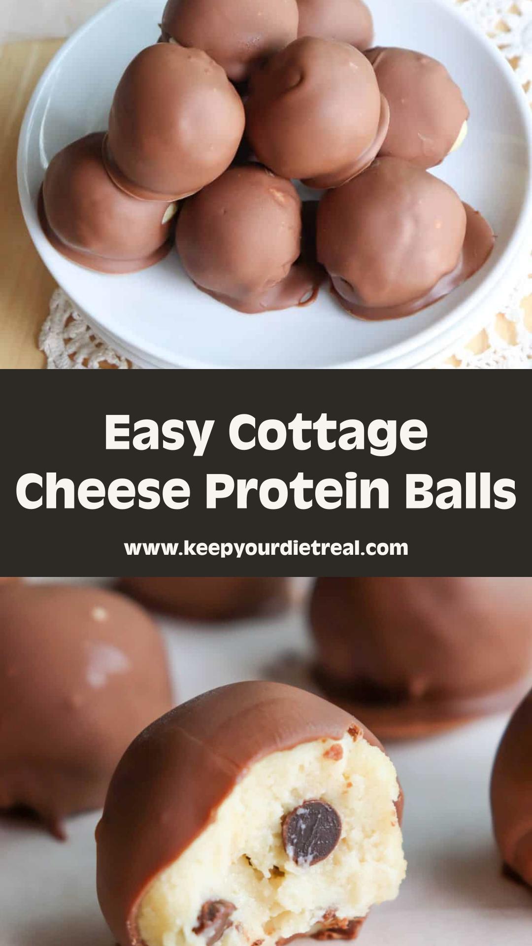 Cottage Cheese Protein Balls: Smooth, Sweet Snack Packed with Protein — pin 2